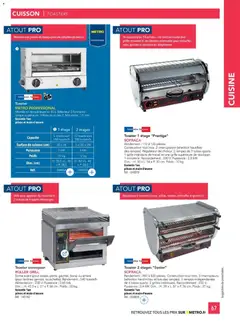METRO - Prévisualisation de METRO - CHR Équipement valide à partir de 01/01/2025 | Page: 67 | Produits: Grill, Alimentation, Tartines, Toasts