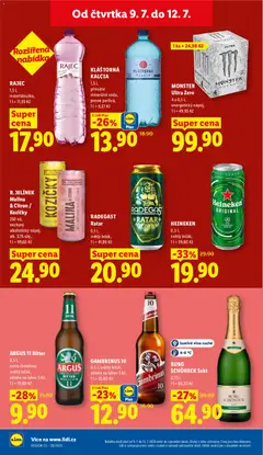 Náhled letáku ARGUS 11 Bitter, 0,5 l, extra chmelený světlý ležák, záloha na lahev 3 Kč, 1 l = 19,80 Kč od 09.07.2026 | Strana: 30