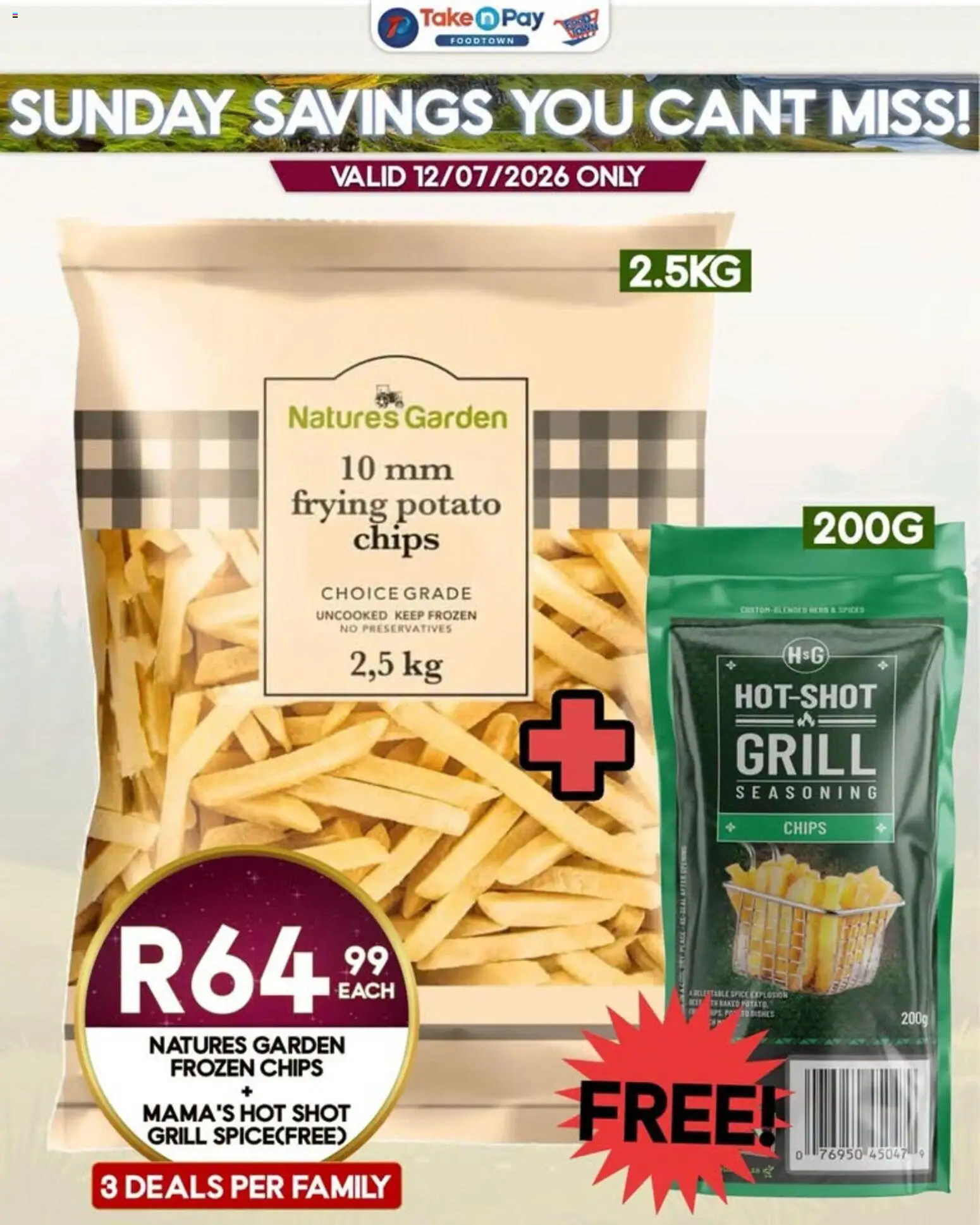 New Take n Pay catalogue – valid from 12/07/2026 | Page: 10 | Products: Grill, Chips, Seasoning