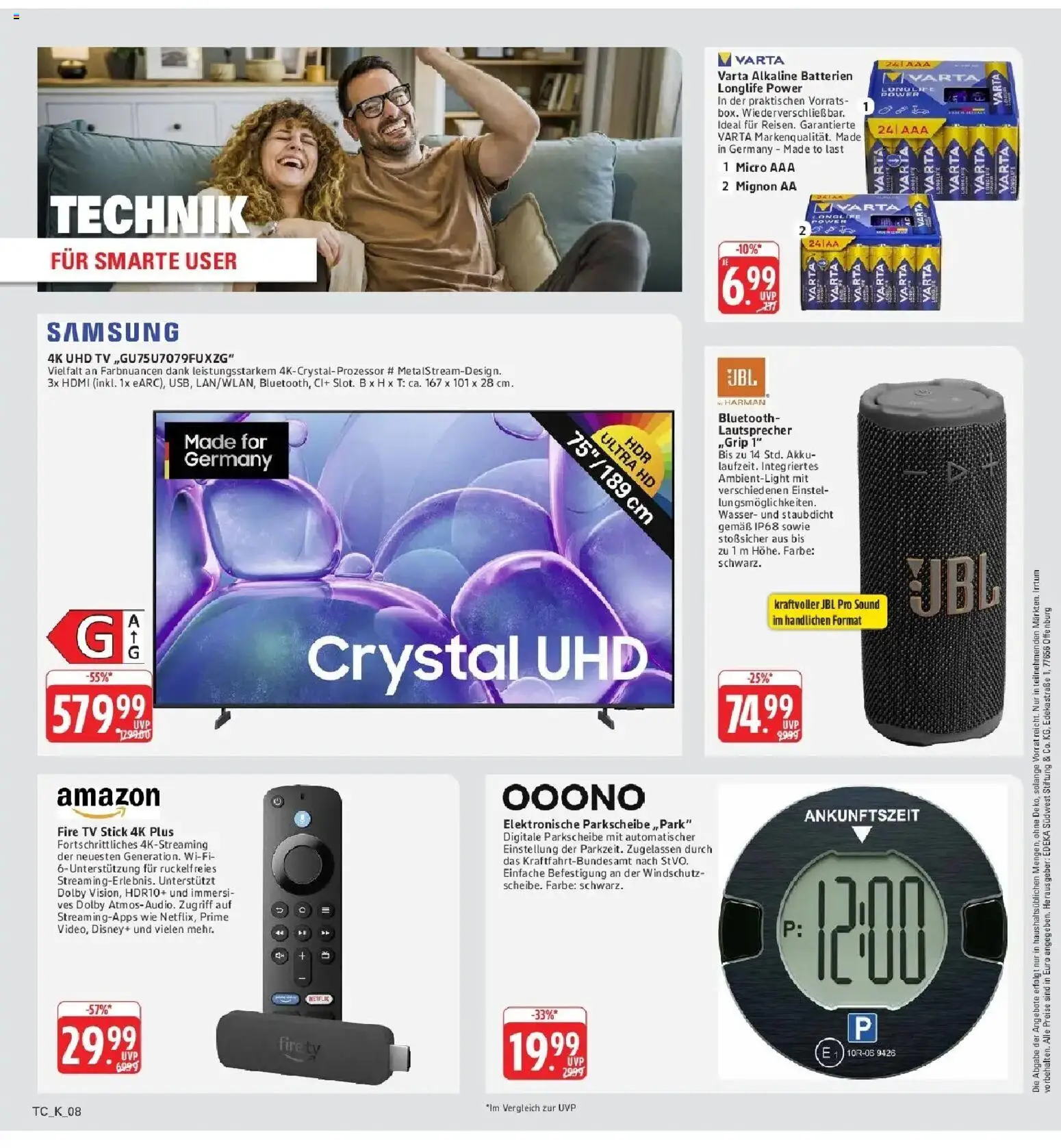 Edeka Prospekt Darmstadt (ab 05.10.2026) » Angebote Online | Seite: 67 | Produkte: Lautsprecher, Samsung, Wasser, TV