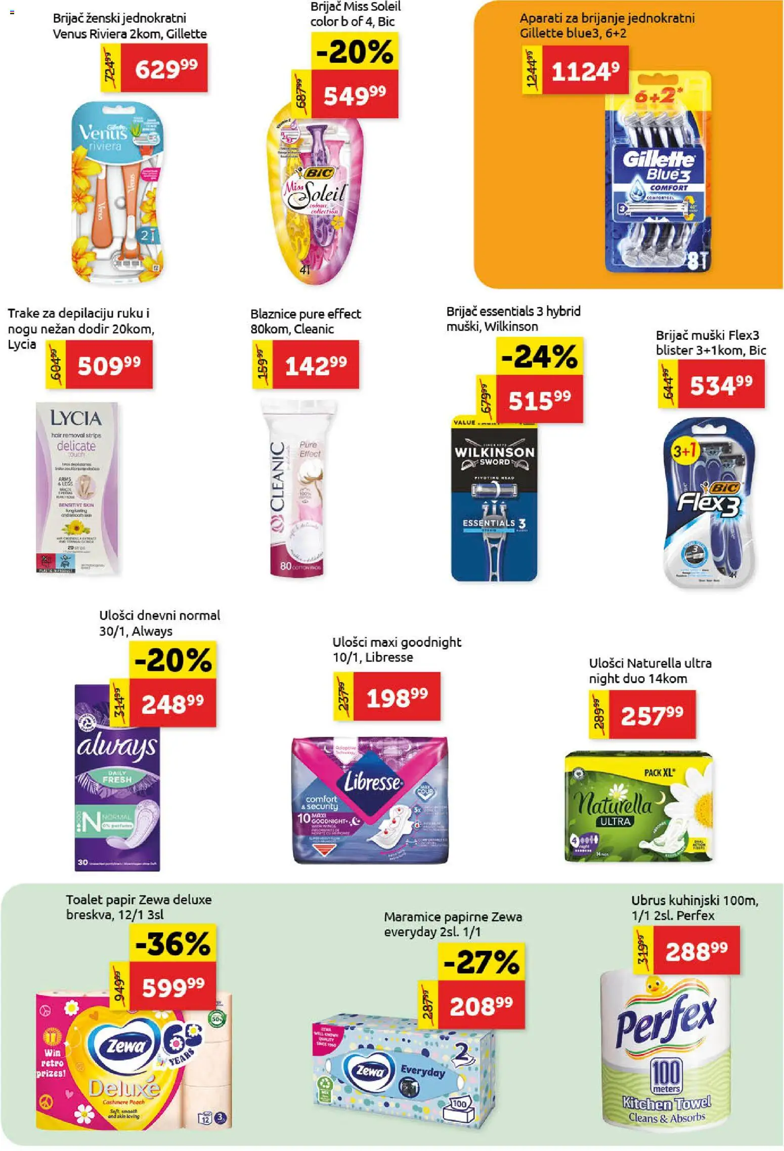 SuperVERO katalog - važi od 11.06.2026 | Strana: 21 | Proizvode: Gillette, Brijač, Toalet papir, Ubrus