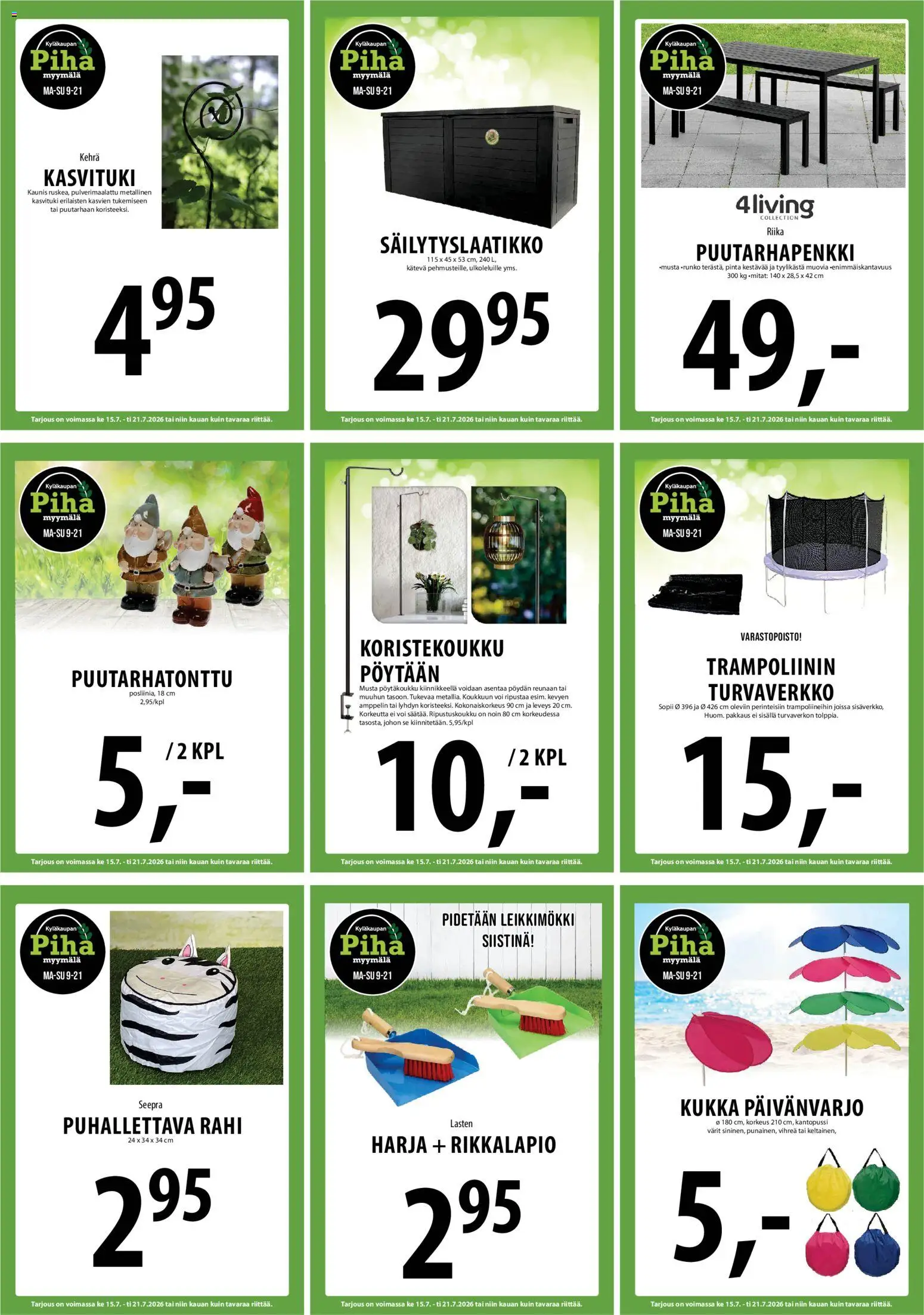 Tuuri tarjoukset – voimassa 15/07/2026 alkaen | Sivu: 34 | Tuotteet: Rahi, Rikkalapio, Harja, Voi
