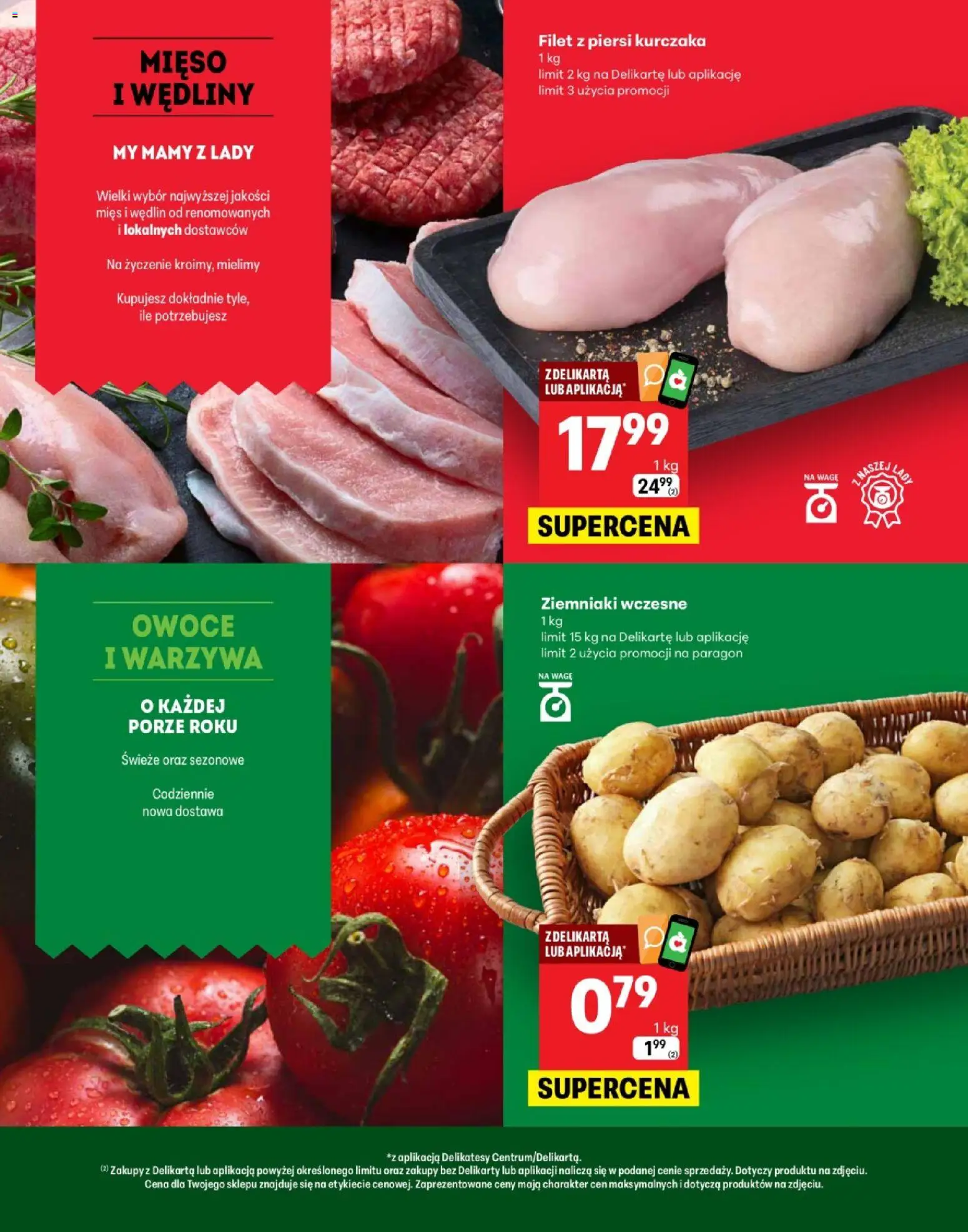 Delikatesy Centrum gazetka - Turawa Otwarcie od 30.07.2026 | Strona: 2 | Produkty: Wędliny, Ziemniaki, Warzywa, Owoce