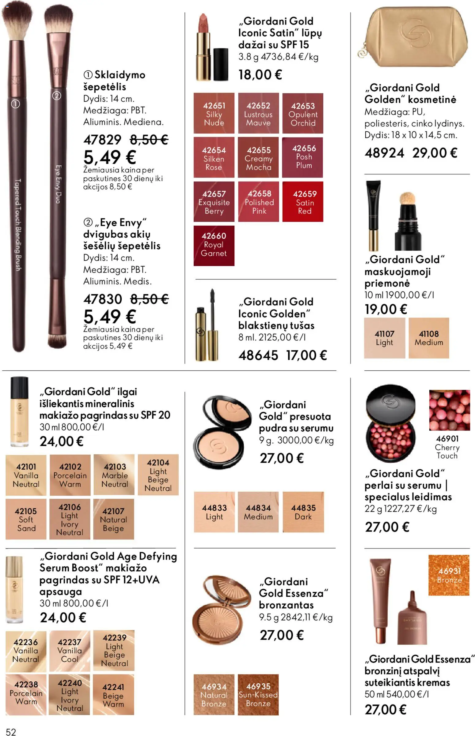 Oriflame akcijos nuo 22.04.2026 | Puslapis: 52