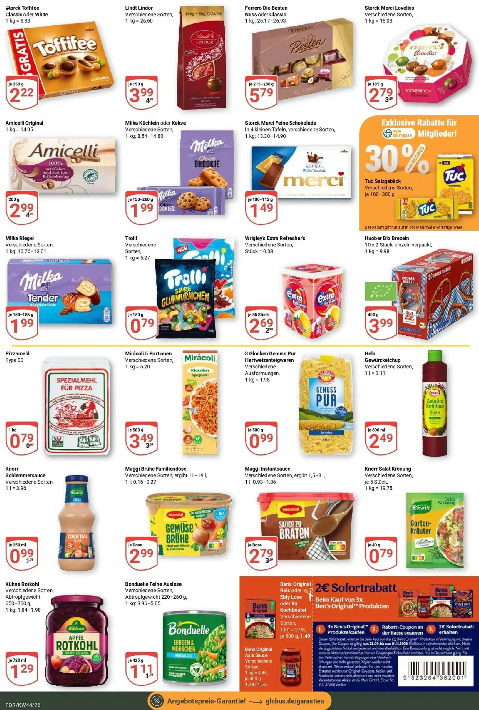 Globus Prospekt Forchheim (ab 26.10.2026) » Angebote online | Seite: 13 | Produkte: Äpfel, Brühe, Kekse, Erbsen