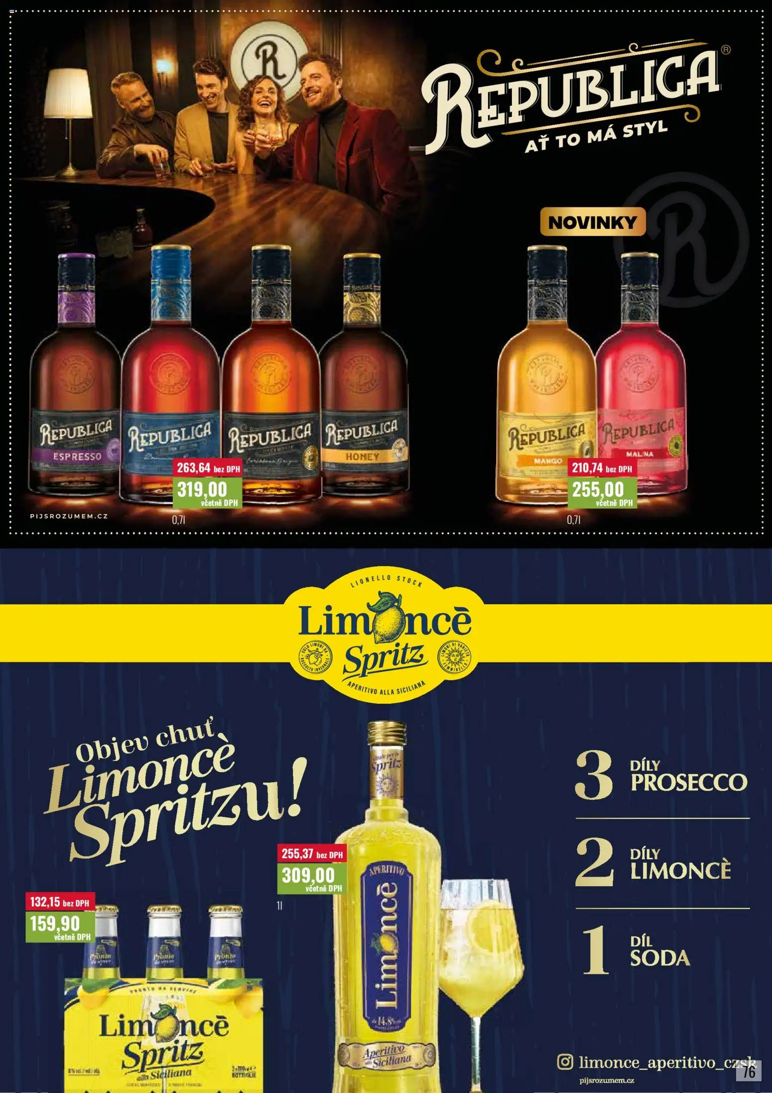 Ratio leták od 01.09.2026 | Strana: 77 | Produkty: Mango, Prosecco, Aperitivo, Republica