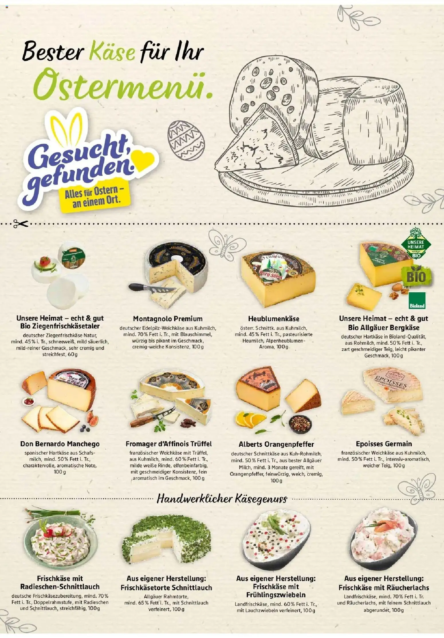 Edeka prospekt Bitburg	 – gültig ab 23.03.2026 | Seite: 51 | Produkte: Käse, Räucherlachs, Frischkase