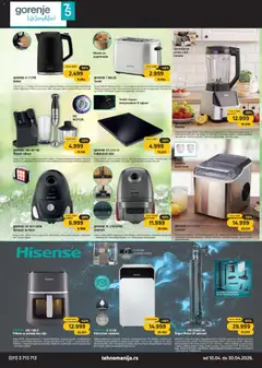 Tehnomanija katalog - pregled Tehnomanija kataloga - važi od 10.04.2026 | Strana: 2 | Proizvode: Krevet, Indukcioni rešo, Blender, Baterije