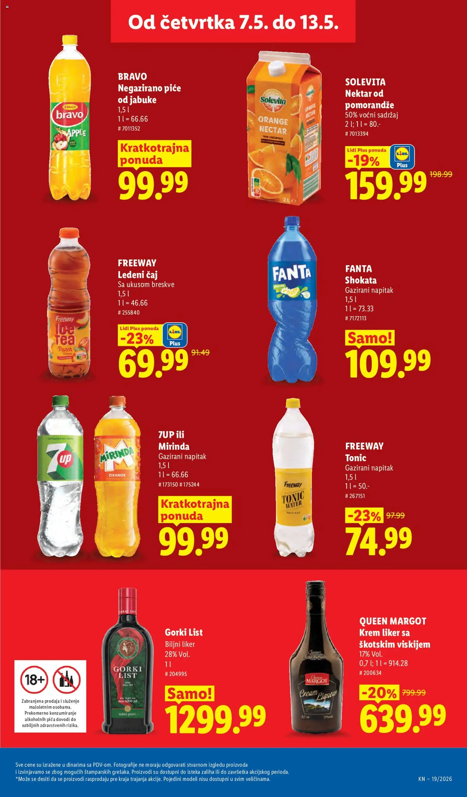 Lidl katalog - važi od 07.05.2026 | Strana: 31 | Proizvode: Liker, Nektar, Pica, Čaj