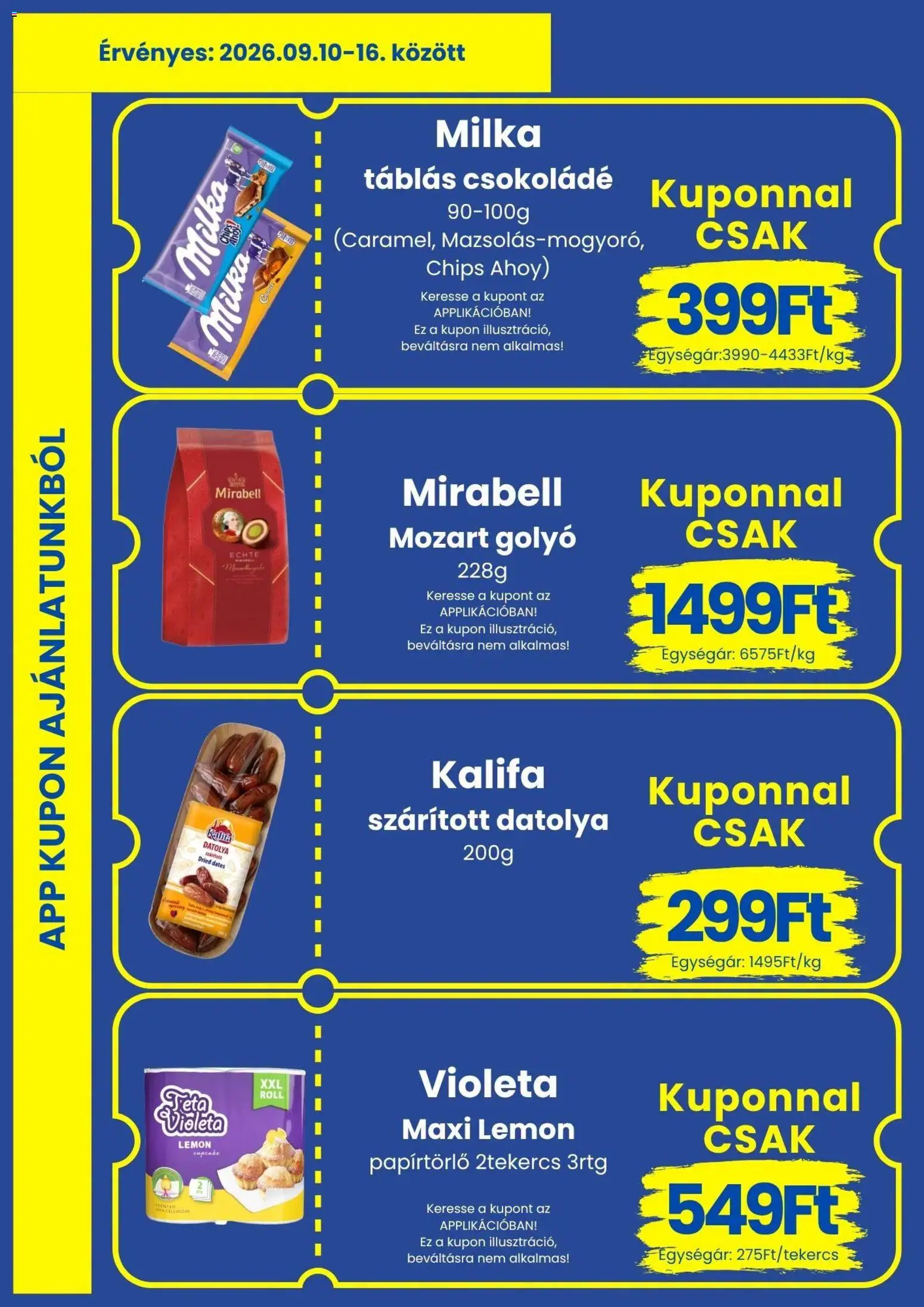 Magnetic akciós ujság - amely érvényes a következő dátumtól: 2026.09.10. | Oldal: 9 | Termékek: Datolya, Milka, Papírtörlő, Csokoládé
