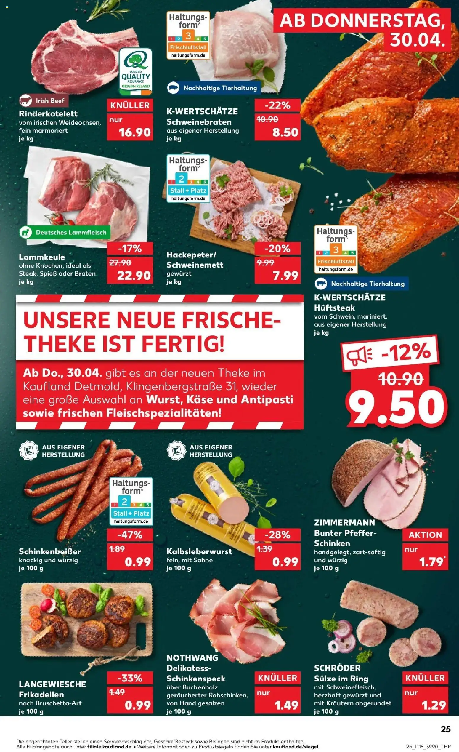 Prospekt Kaufland ab 30.04.2026 » Angebote Online zum Blättern | Seite: 25 | Produkte: Käse, Pfeffer, Schinken, Sahne