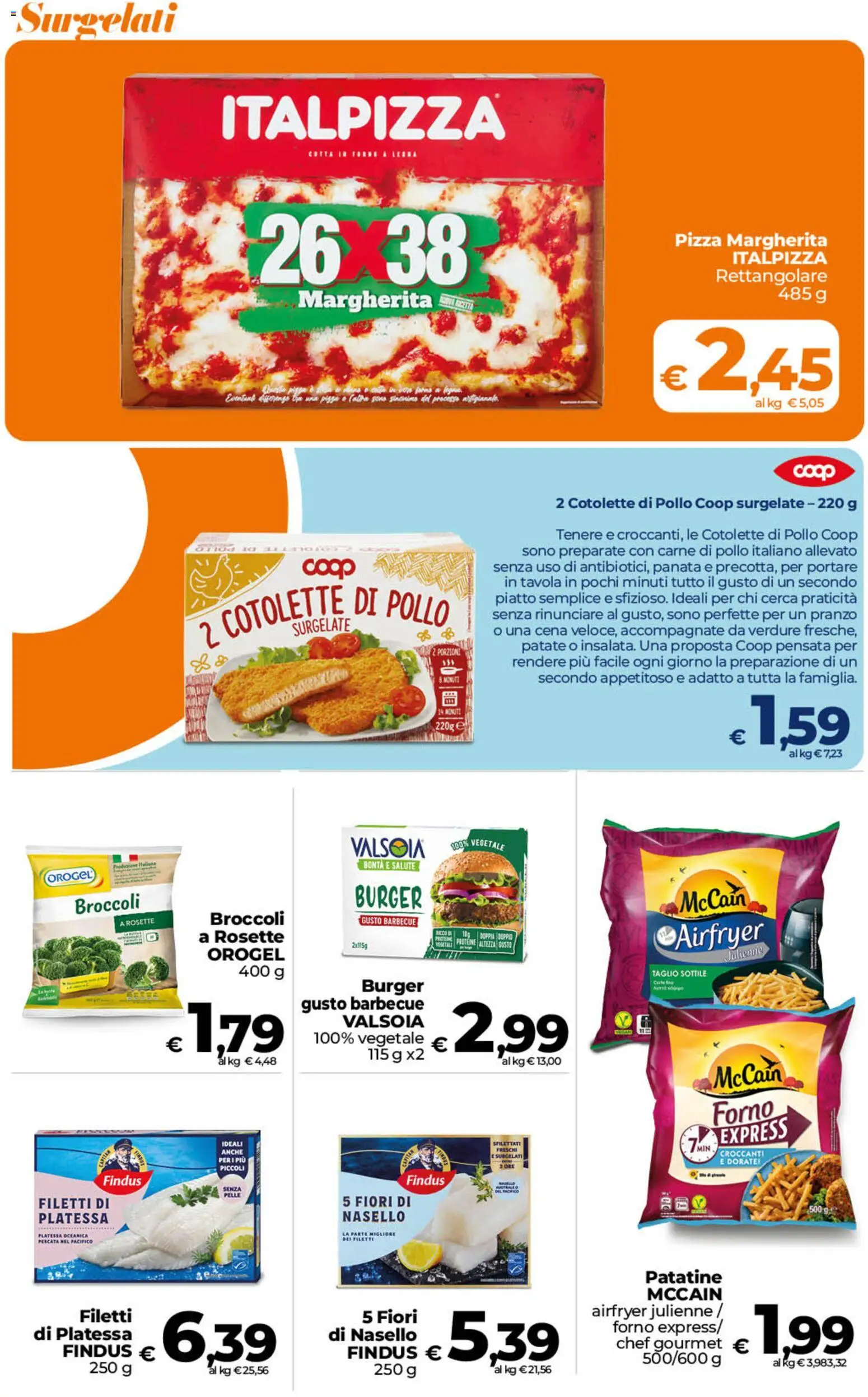 Volantino Ipercoop del 23/10/2026 | Pagina: 24 | Prodotti: Pizza, Pollo, Patate, Verdure