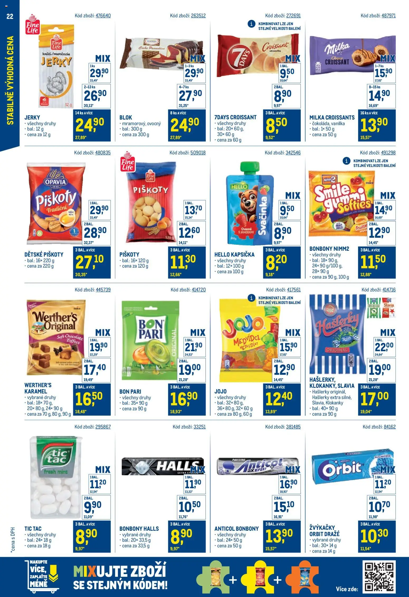 Makro leták - Cash & Carry od 20.05.2026 | Strana: 22 | Produkty: Jojo, Milka, Blok, Tác