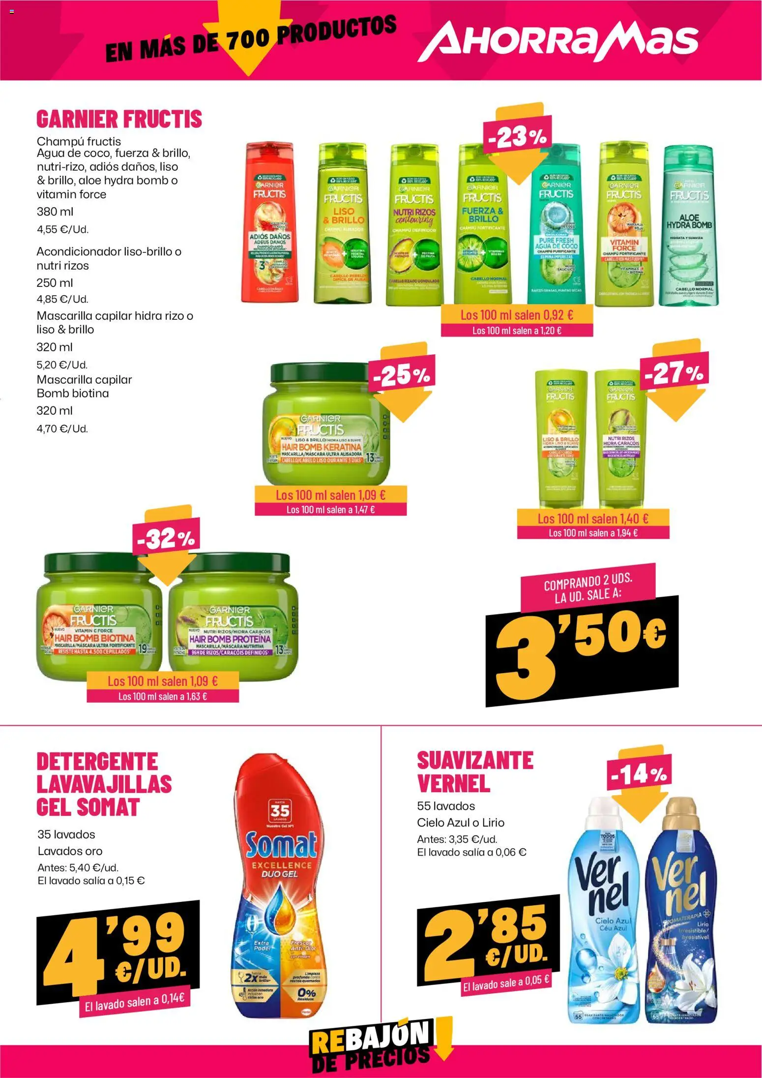 AhorraMas folleto │ válido desde el 16/07/2026 | Página: 17 | Productos: Champú, Acondicionador, Detergente, Suavizante