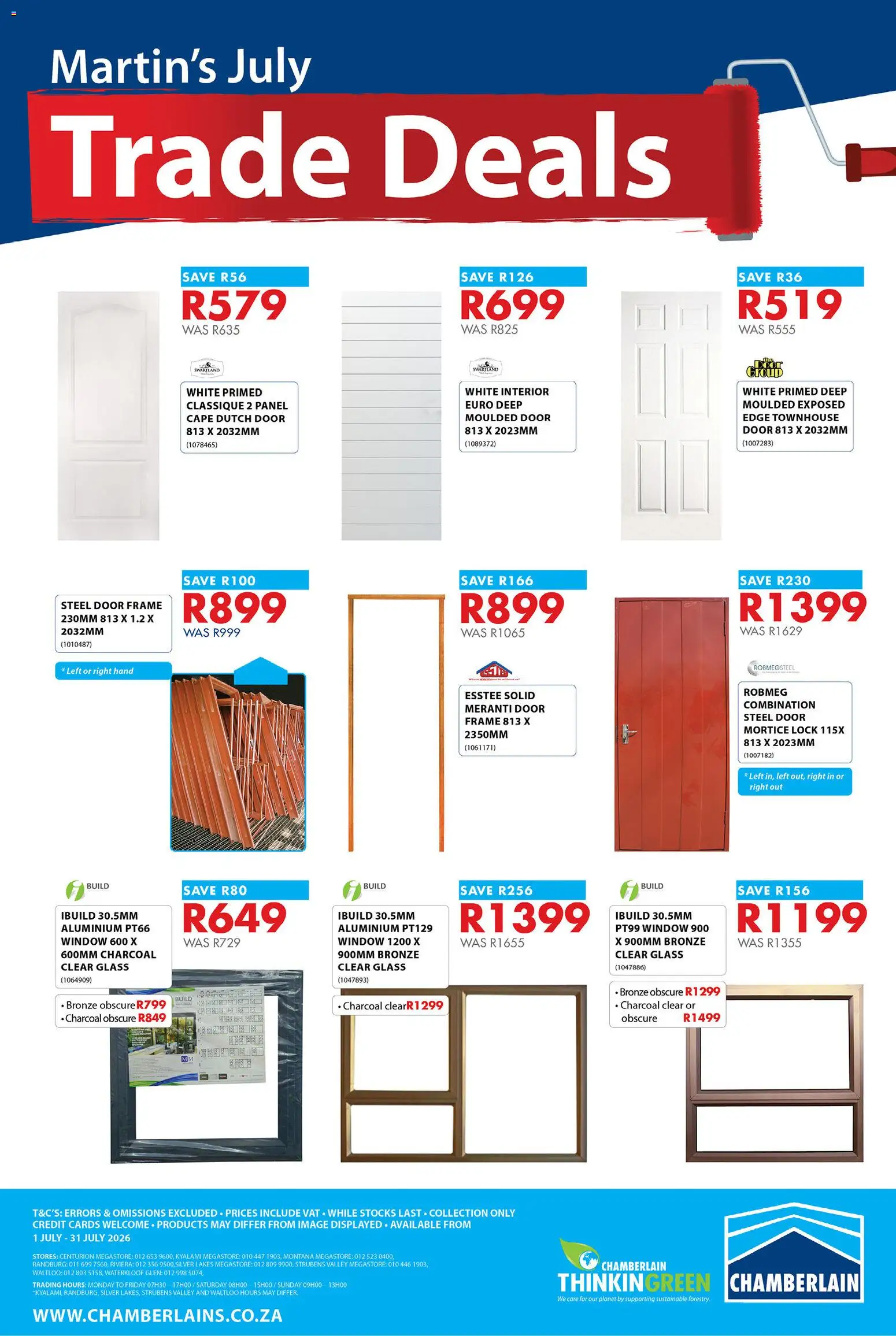 New Chamberlain catalogue – valid from 01/07/2026 | Page: 2 | Products: Frame, Door frame, Lock