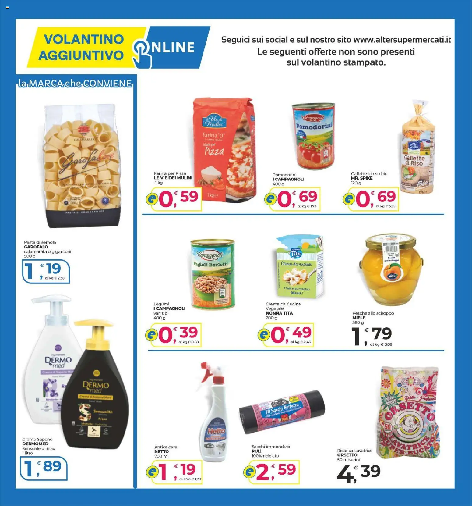 Volantino Alter Discount del 29/10/2026 | Pagina: 15 | Prodotti: Sapone, Riso, Farina, Sciroppo