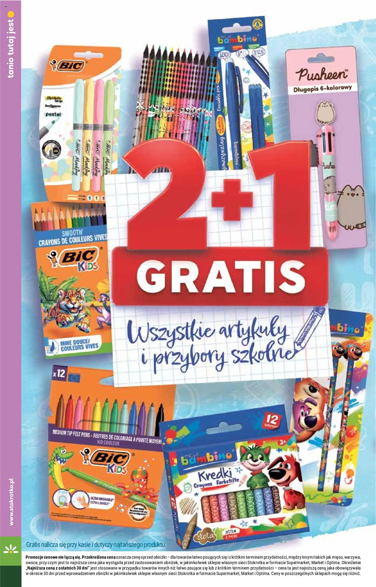 Stokrotka gazetka - Market od 27.08.2026 | Strona: 28 | Produkty: Stokrotka, Kredki, Por, Przybory szkolne