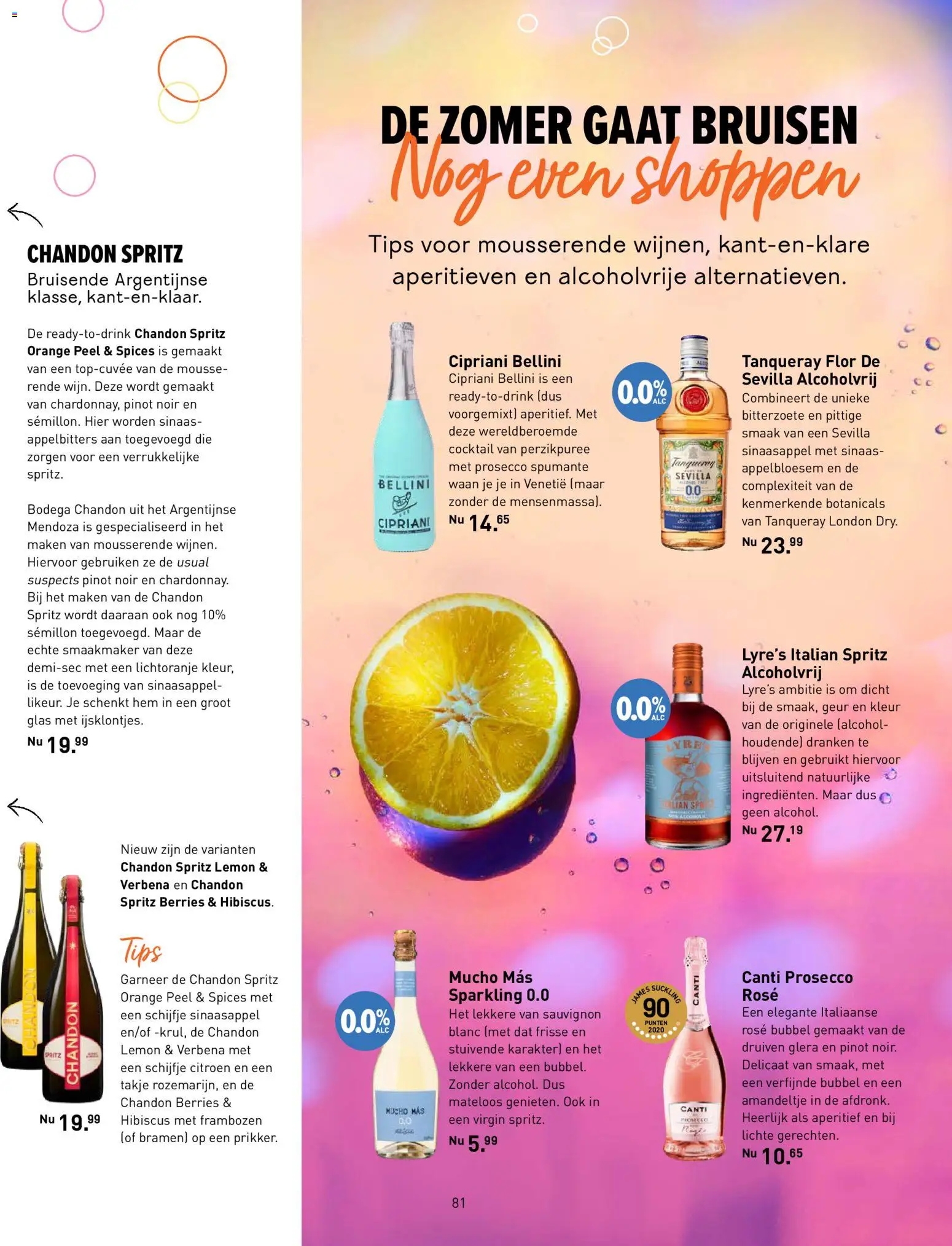 {H1} | Pagina: 81 | Producten: Citroen, Glas, Alcohol, Prosecco