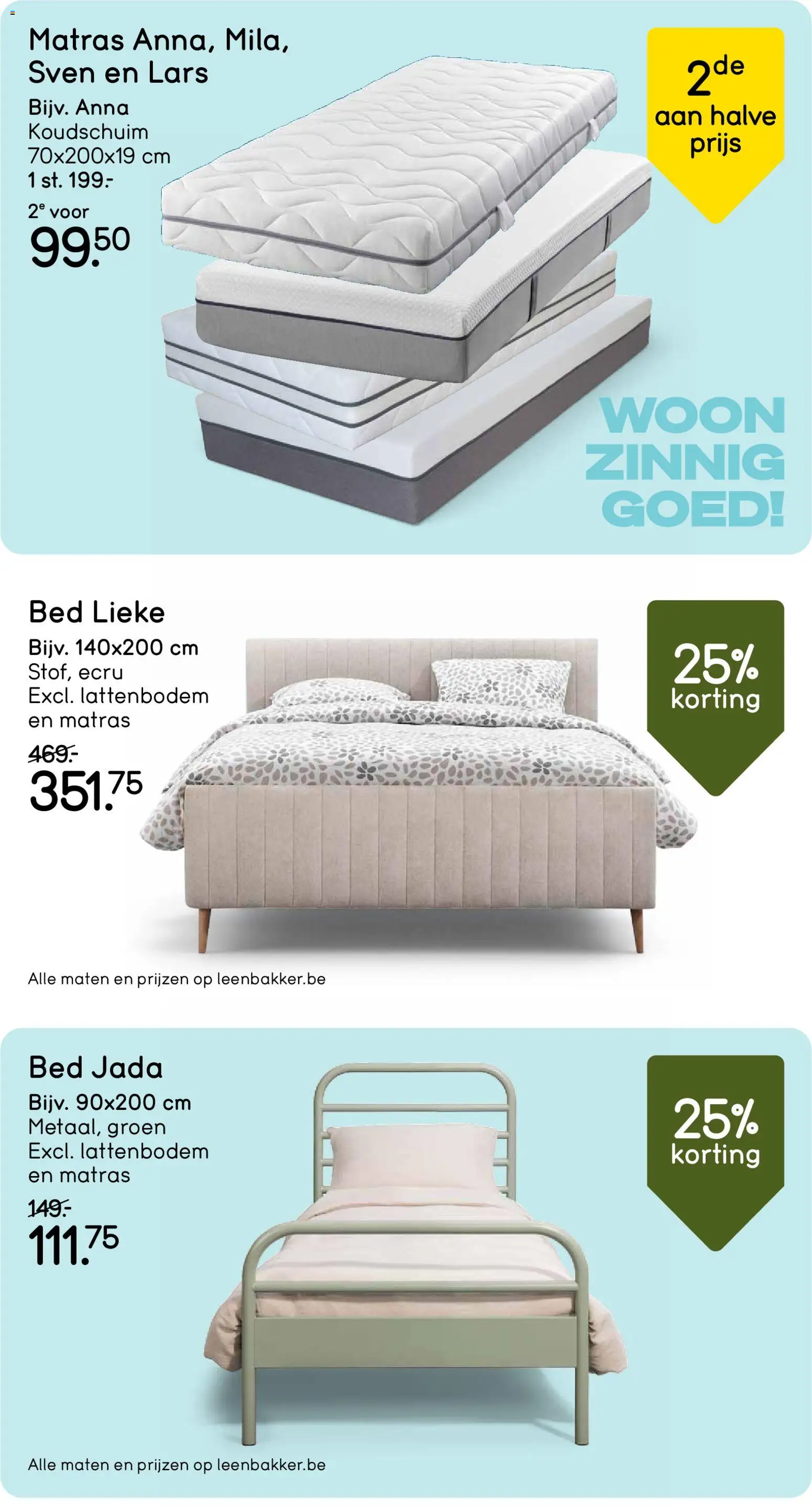 {H1} | Pagina: 10 | Producten: Bed, Matras