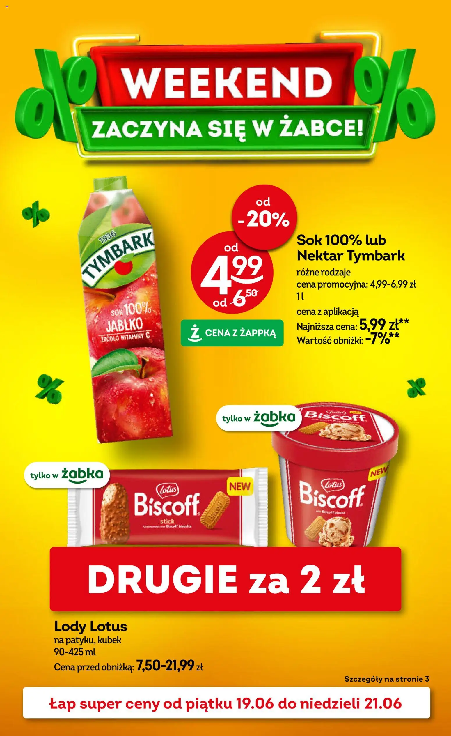 Żabka gazetka - Weekendowe promocje od 19.06.2026 | Strona: 1