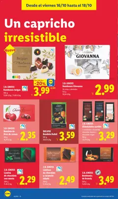 Vista previa J.D. GROSS Bombón de licor de cereza, 165 g válido desde el 12/10/2026 | Página: 46 | Productos: Chocolate, Coco, Chocolate blanco, Brandy