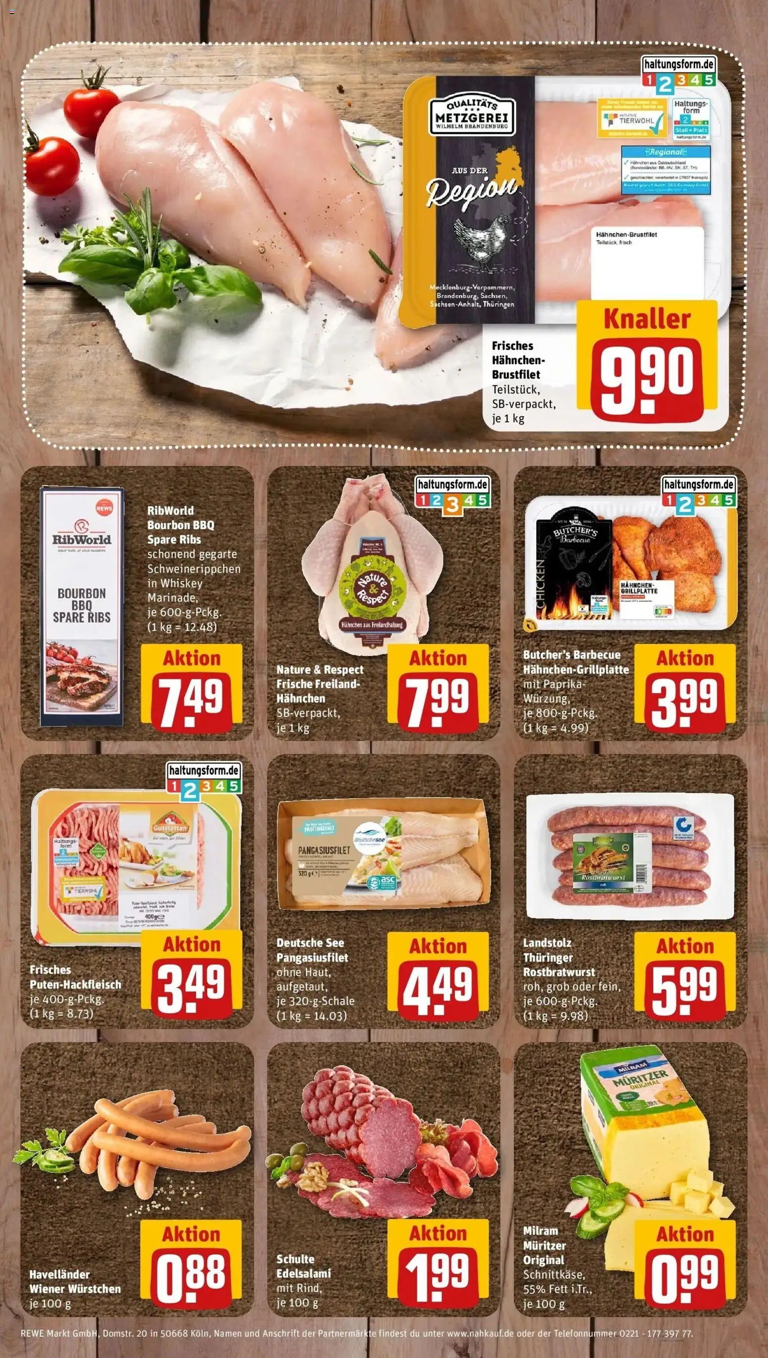 REWE Prospekt ab 17.08.2026 zum Blättern » Angebote | Seite: 8 | Produkte: Hahnchen, Wiener wurstchen, Paprika, Whiskey