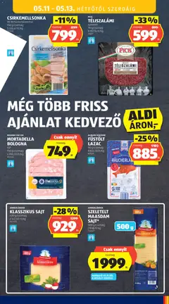 TÉLISZALÁMI, szeletelt, 70 g/csomag - amely érvényes a következő dátumtól: 07.05.2026 | Oldal: 35 | Termékek: Pick, Sajt, Lazac, Téliszalámi