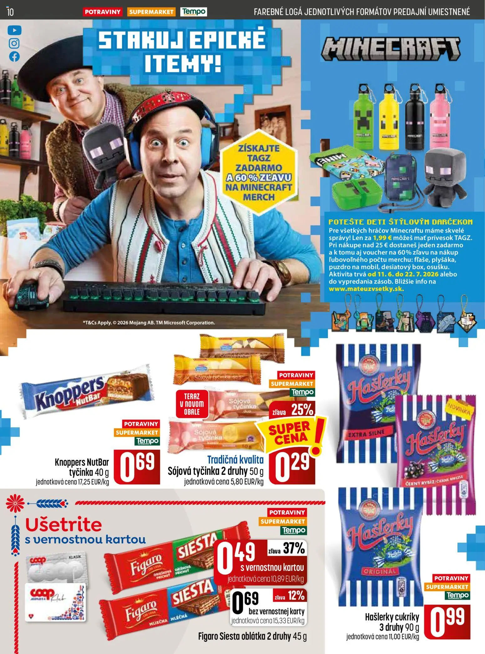 Nové COOP Jednota akcie – leták je platný od 09.07.2026 | Strana: 10 | Produkty: Cukríky, Puzdro