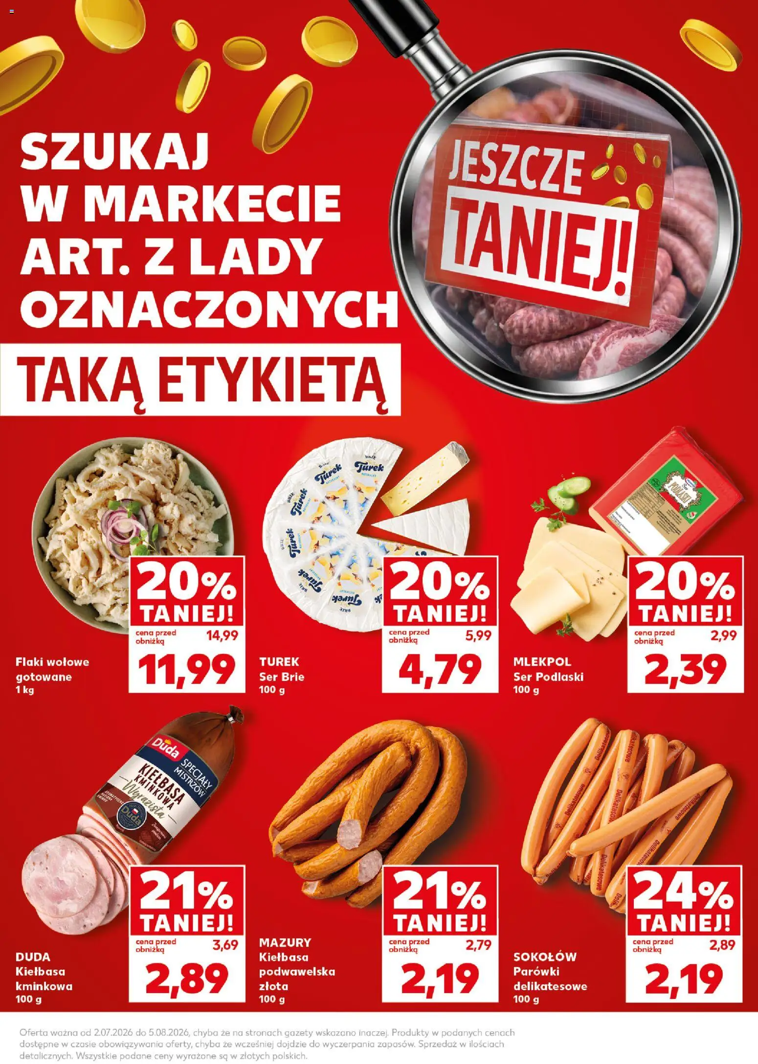 Kaufland Polsko leták - Jeszcze taniej od 02.07.2026 | Strana: 3 | Produkty: Brie
