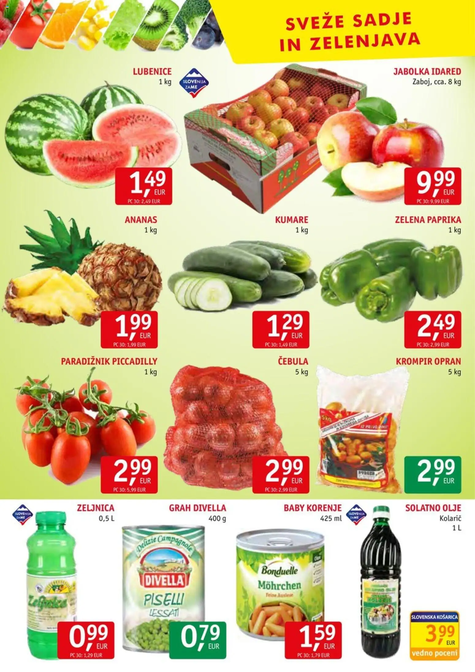 Novi Jager katalog ponudbe – veljaven od 06.05.2026 | Stran: 8 | Izdelki: Paradiznik, Ananas, Zelenjava, Grah