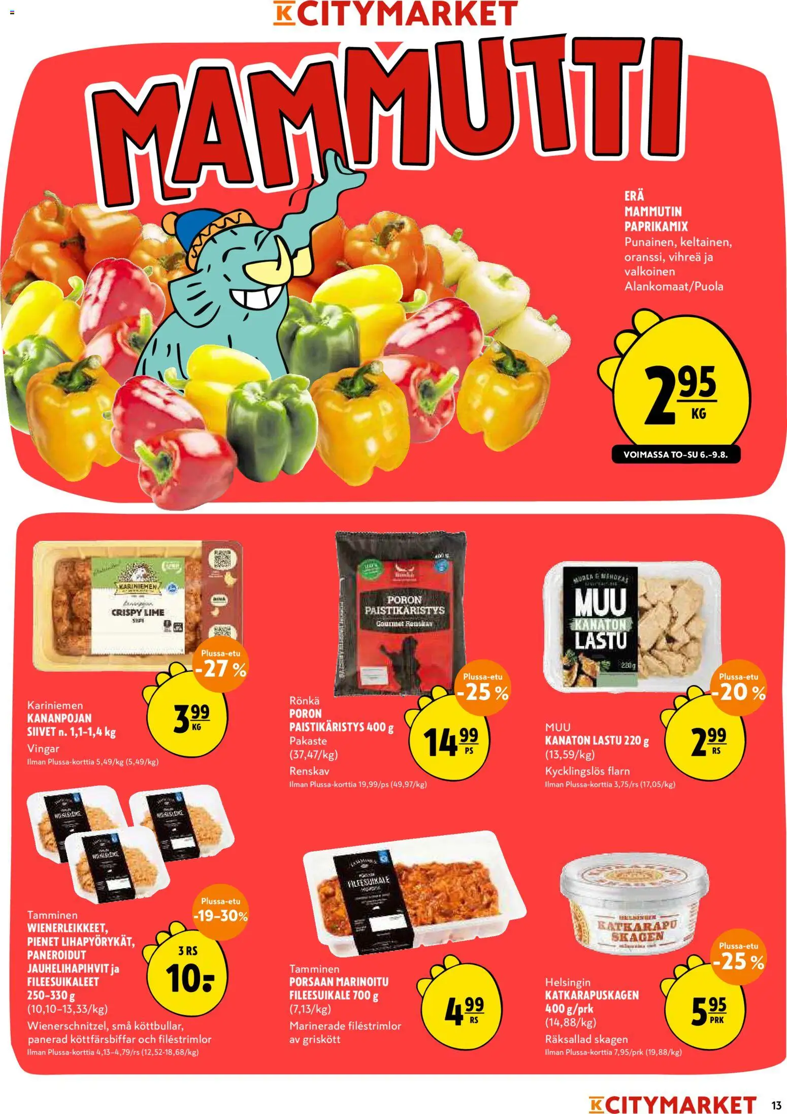 K-Citymarket tarjoukset – voimassa 06/08/2026 alkaen | Sivu: 13
