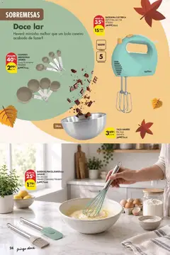 Pré-visualização Pingo Doce Poupe Esta Semana Açores válido de 22/09/2026 | Página: 24 | Produtos: Batedeira, Bolo, Sobremesas, Colheres