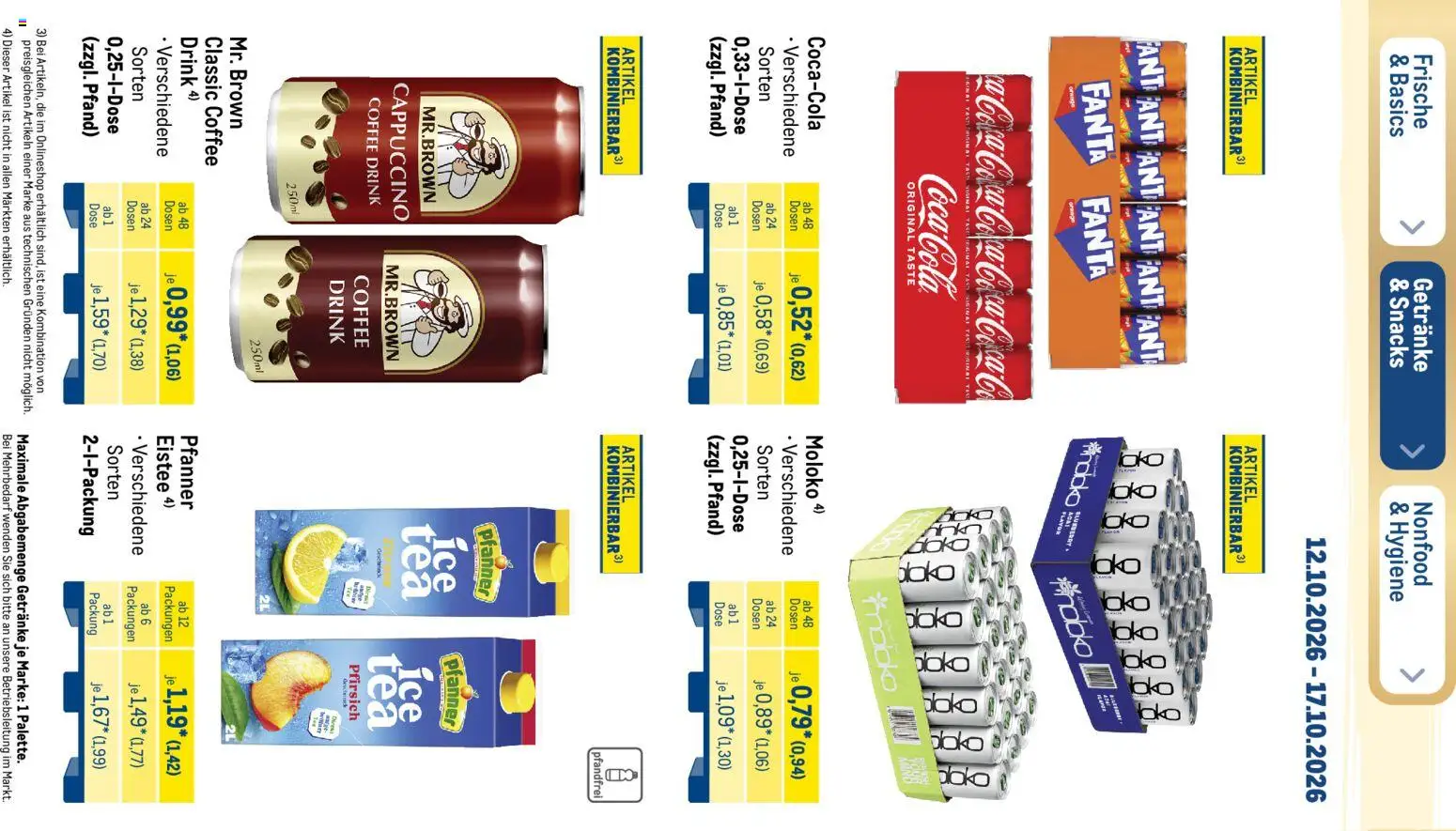 Metro Black Friday – gültig ab 12.10.2026 | Seite: 20 | Produkte: Coca cola, Cola, Zitrone, Pfirsich
