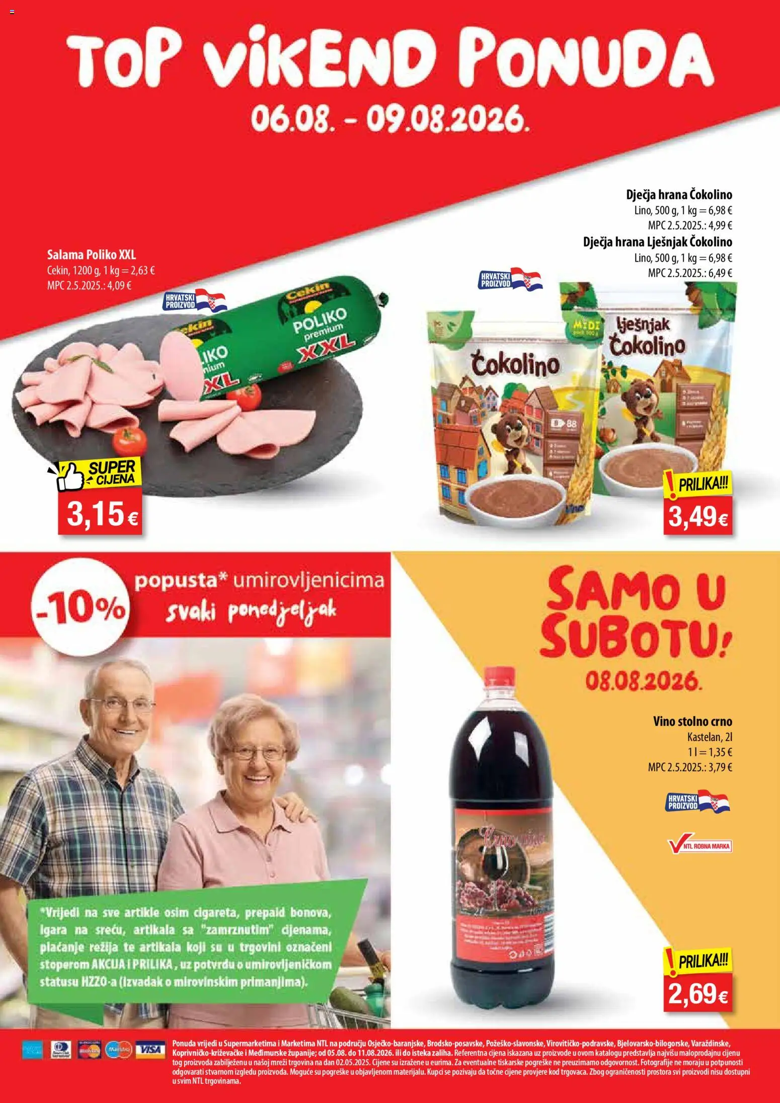 NTL katalog | vrijedi od 05.08.2026 | Stranica: 24 | Proizvodi: Salama, Vino, Lješnjak, Dječja hrana