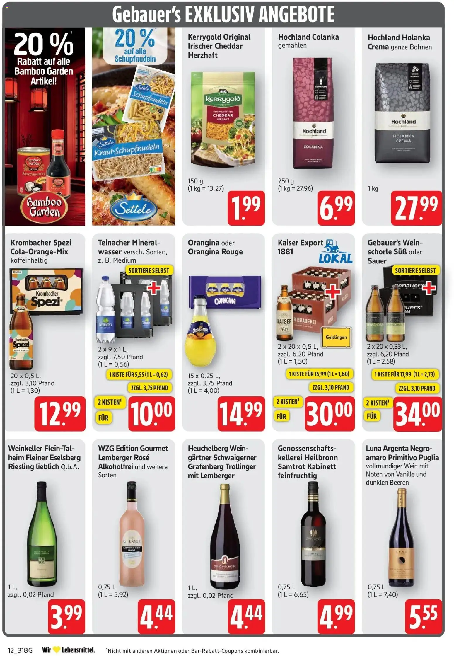 Edeka Prospekt Eislingen (ab 21.09.2026) » Angebote Online | Seite: 12 | Produkte: Rouge, Vanille, Wasser, Kokosmilch