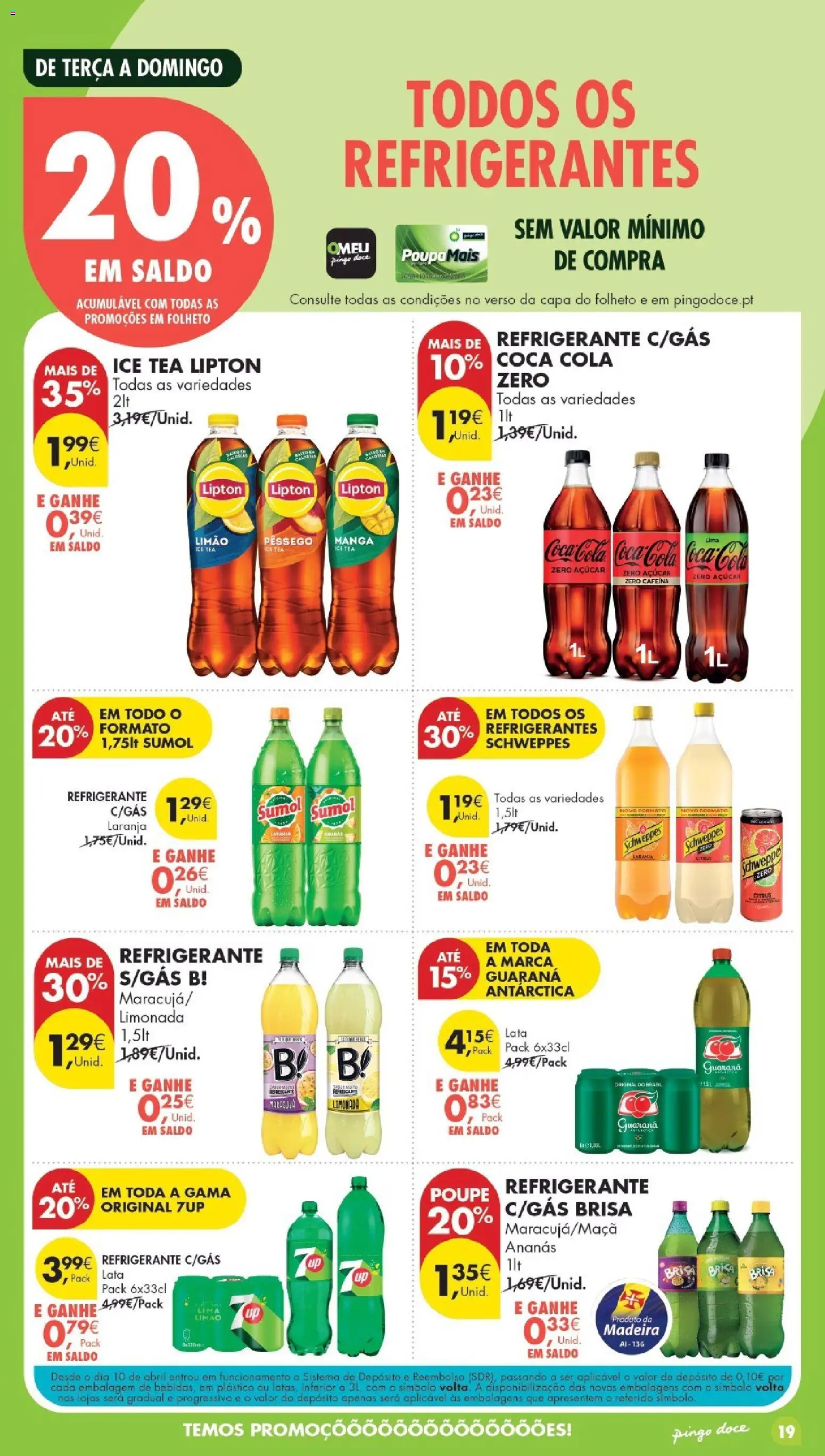 Pingo Doce Poupe Esta Semana Madeira │ válido de 21/07/2026 | Página: 19 | Produtos: Refrigerante, Açúcar