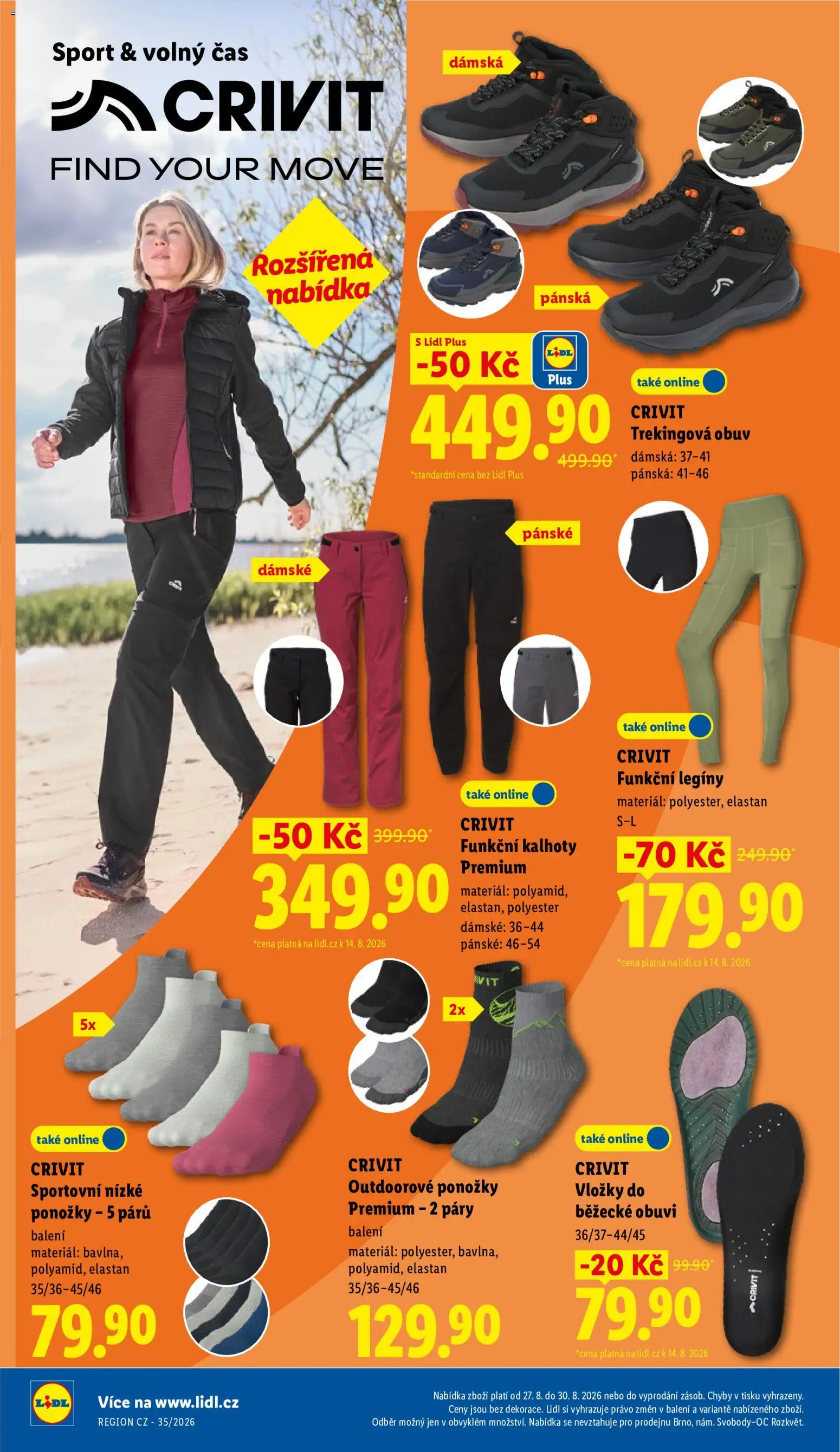 Lidl leták od 27.08.2026 | Strana: 38 | Produkty: Kalhoty, Ponožky, Legíny, Pants