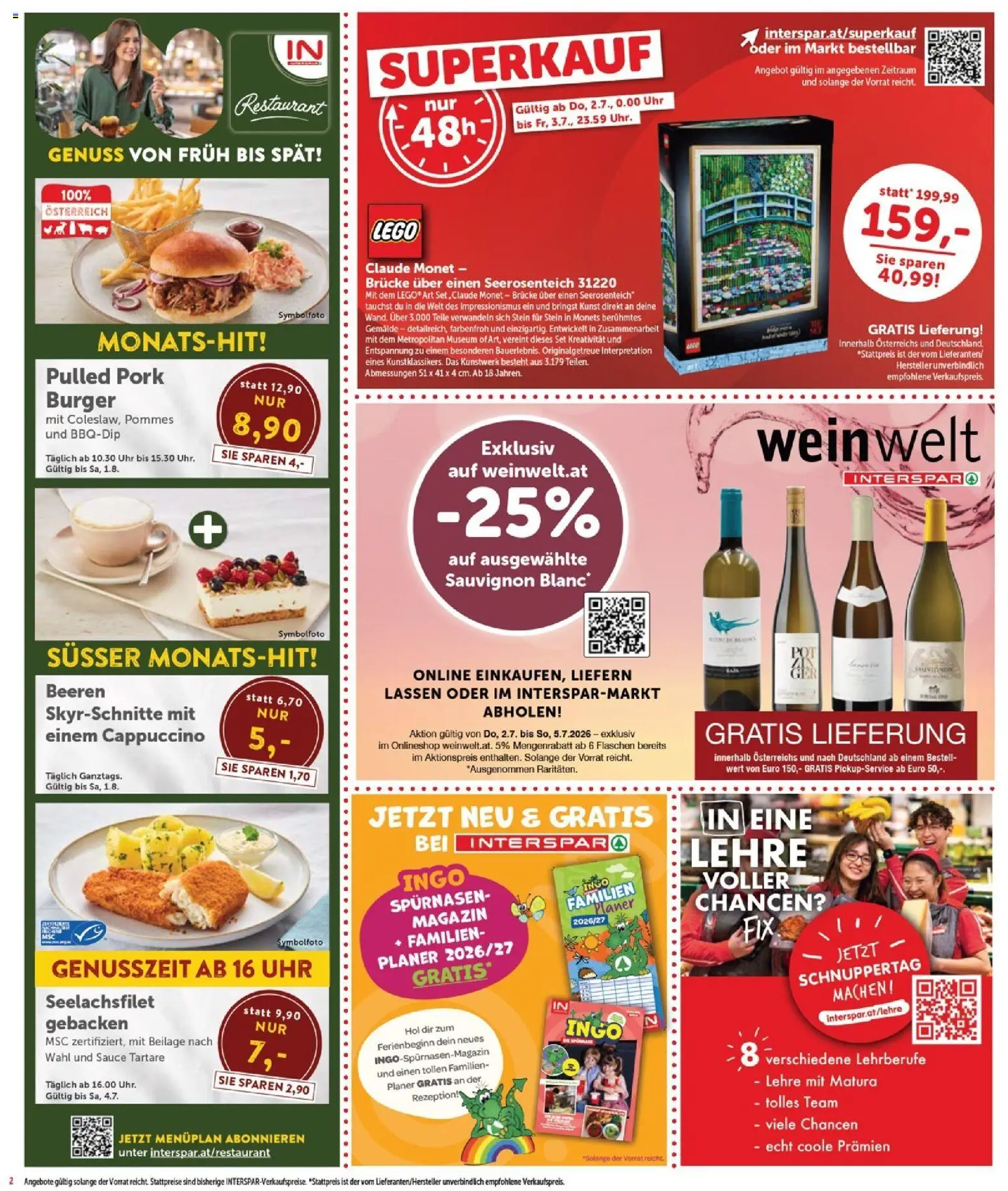 Interspar Flugblatt - Burgenland Nord gültig ab 01.07.2026 | Seite: 2 | Produkte: Uhr