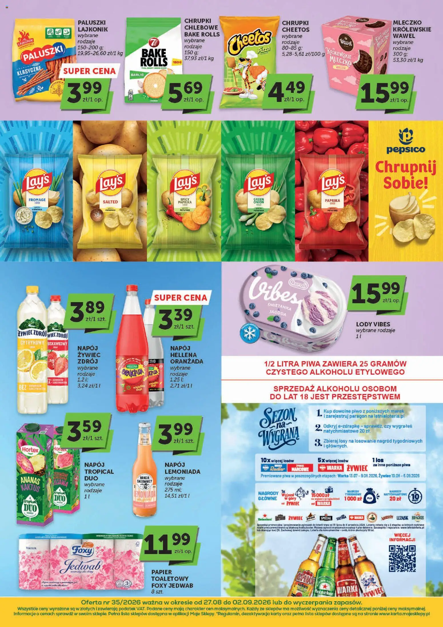 Euro Sklep gazetka - Market od 27.08.2026 | Strona: 6 | Produkty: Radler, Piwo, Ananas, Lody