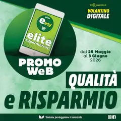 Anteprima del volantino Elite Supermercati volantino Promo Web valido a partire dal 29.05.2026