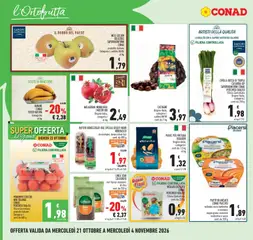 Anteprima del volantino INSALATA DELICATA CONAD, PERCORSO QUALITÀ Filiera Controllata conf. da 220 g valido a partire dal 21/10/2026 | Pagina: 2