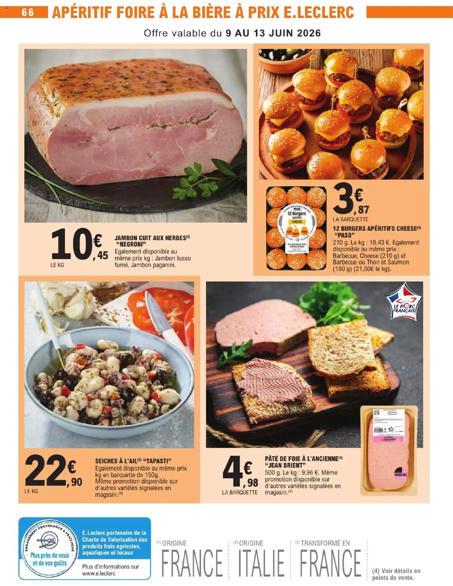 {H1} | Page: 66 | Produits: Barbecue, Thon, Jambon, Saumon