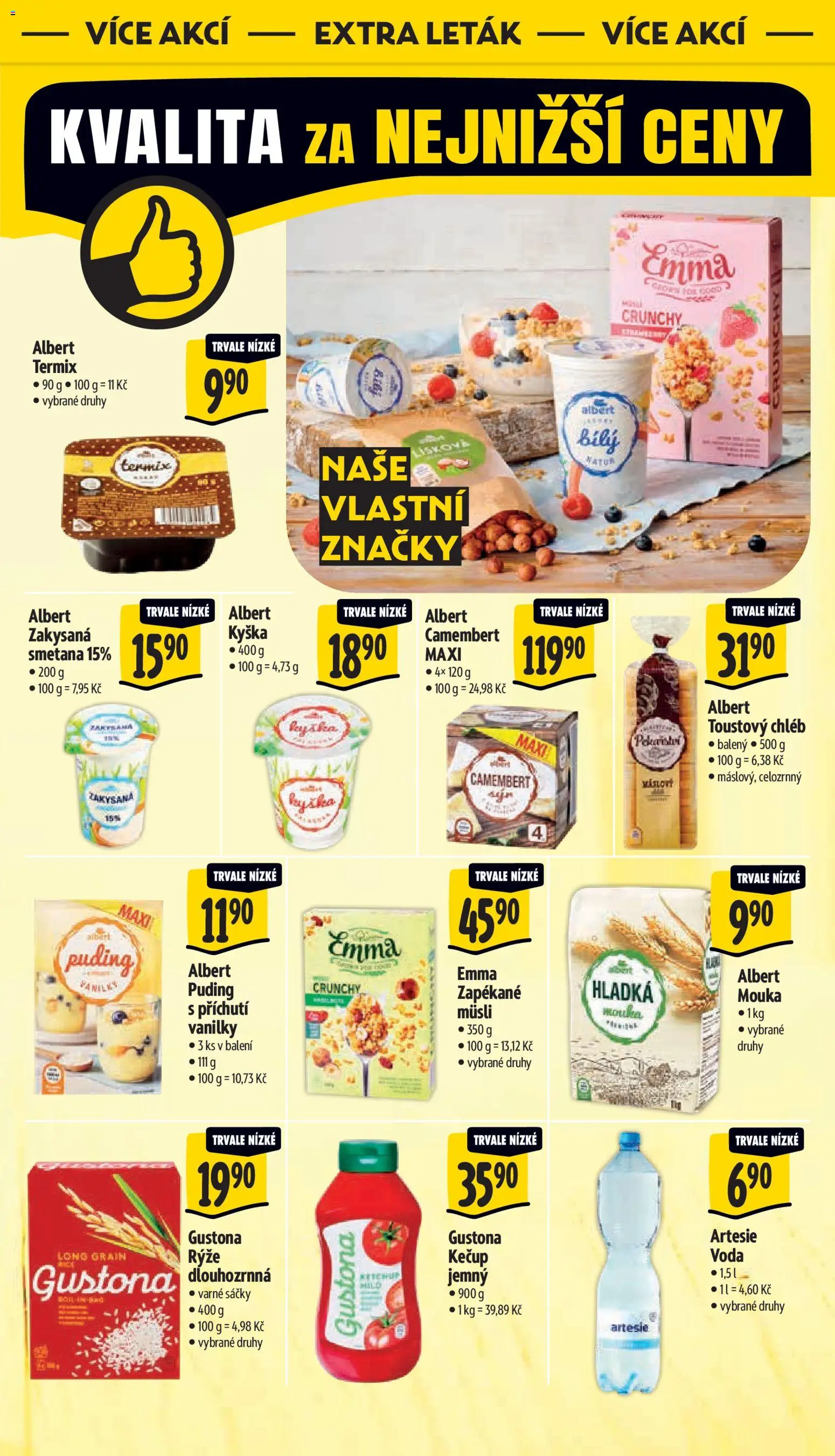 Albert leták - Supermarket od 13.05.2026 | Strana: 36 | Produkty: Puding, Mouka, Toustový chléb, Müsli