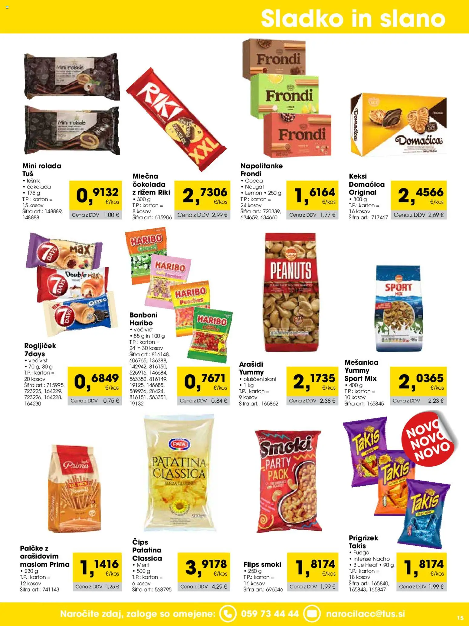 Novi Tuš katalog ponudbe – veljaven od 01.09.2026 | Stran: 15