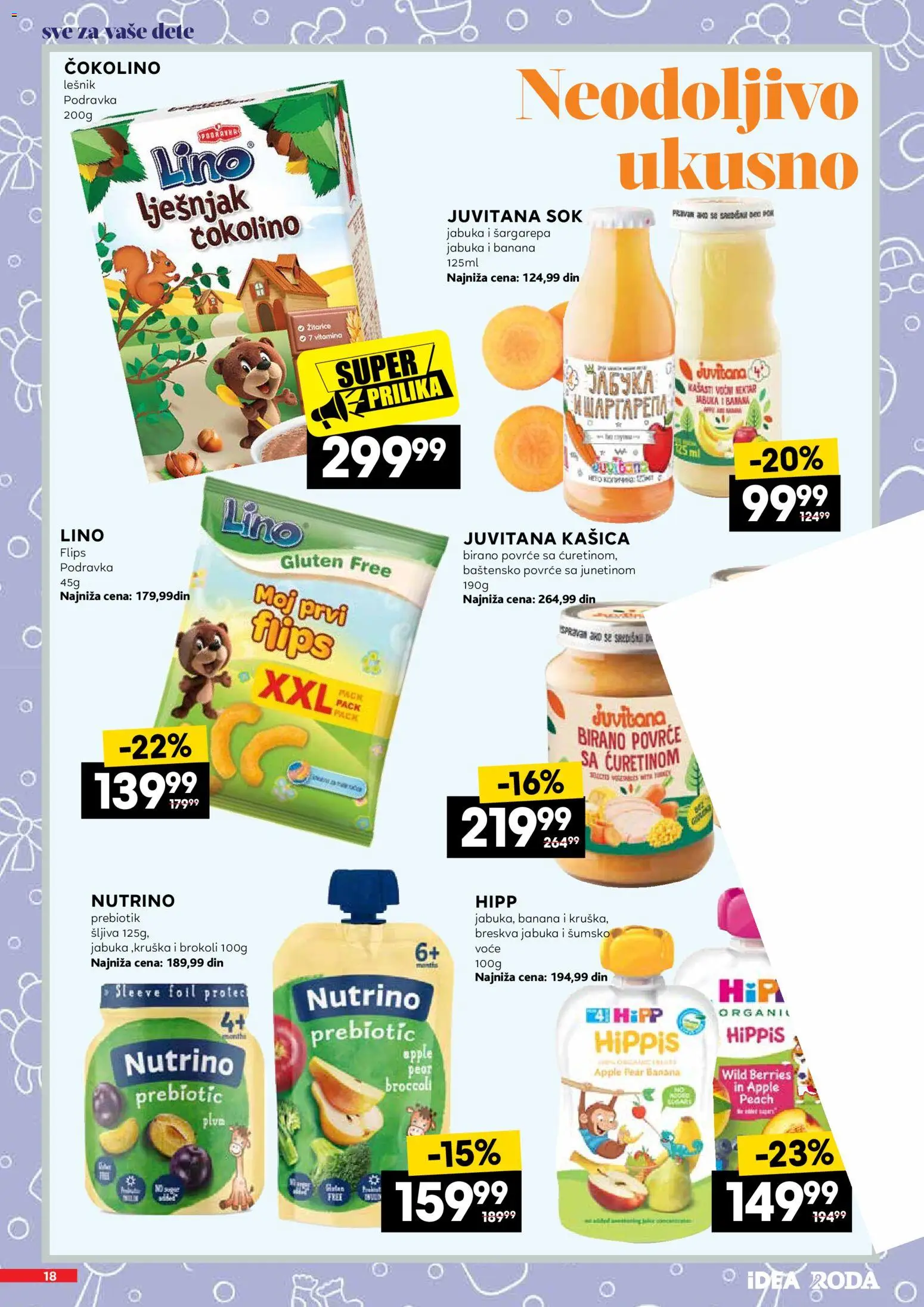 Idea katalog - važi od 11.07.2026 | Strana: 18 | Proizvode: Banana, Šargarepa, Nektar, Podravka