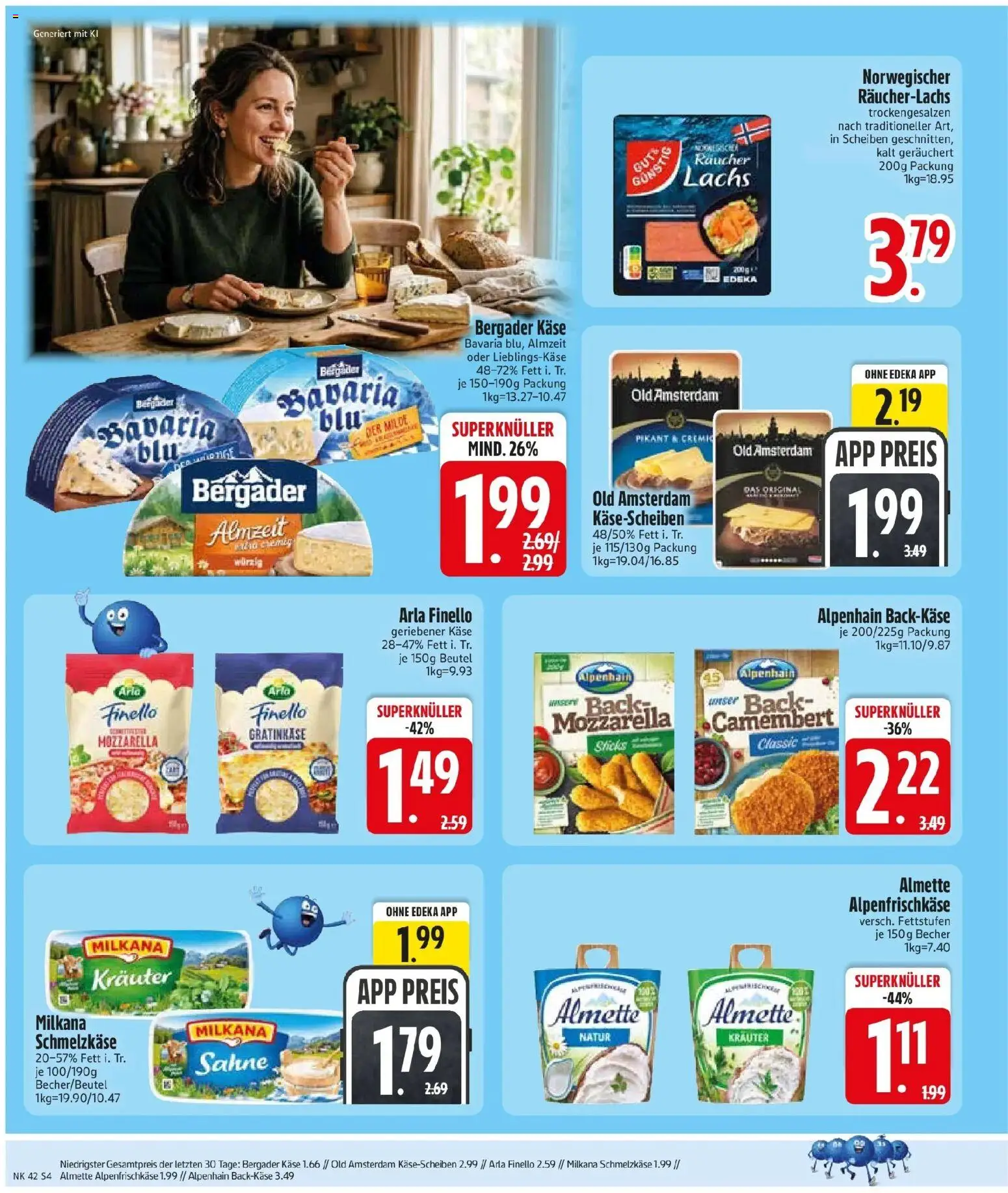 Edeka Prospekt Hainsacker (ab 12.10.2026) » Angebote Online | Seite: 6 | Produkte: Almette, Käse, Milkana, Räucherlachs