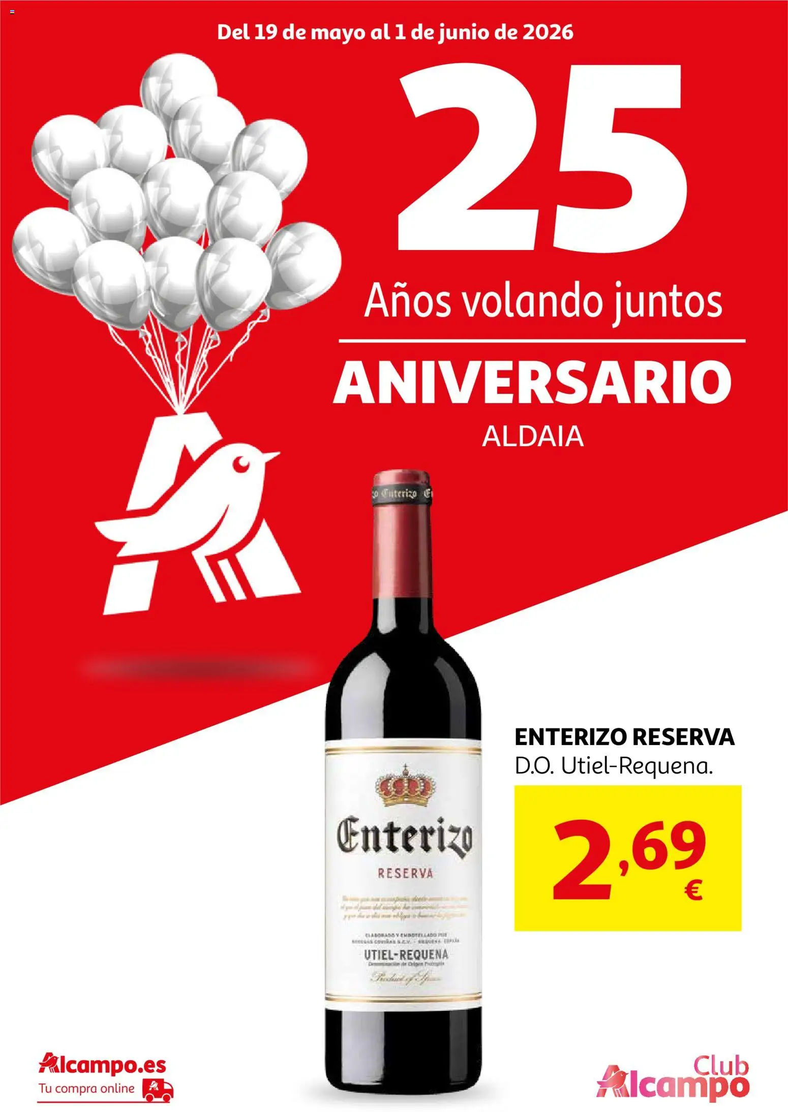 Alcampo HG Nacional Aldaia │ válido desde el 19.05.2026 | Página: 1 | Productos: Enterizo