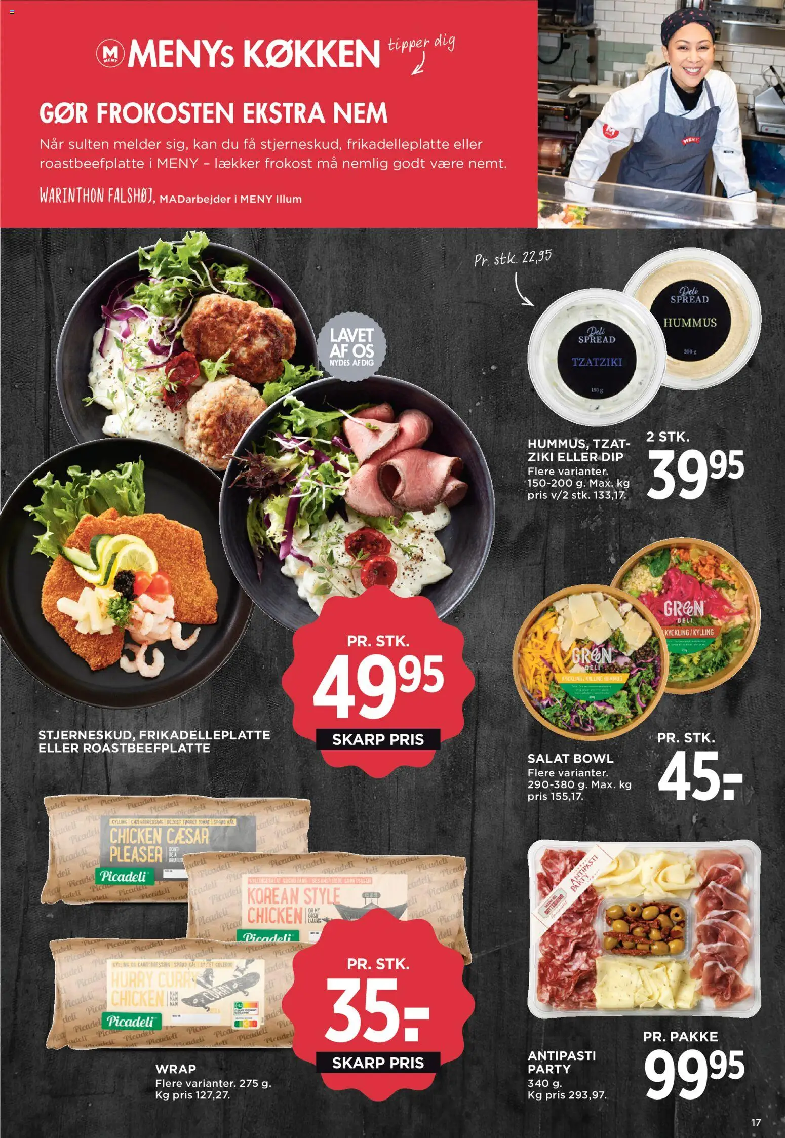 Meny tilbudsavis – gyldig fra 08.05.2026 | Side: 21 | Produkter: Salat, Tzatziki