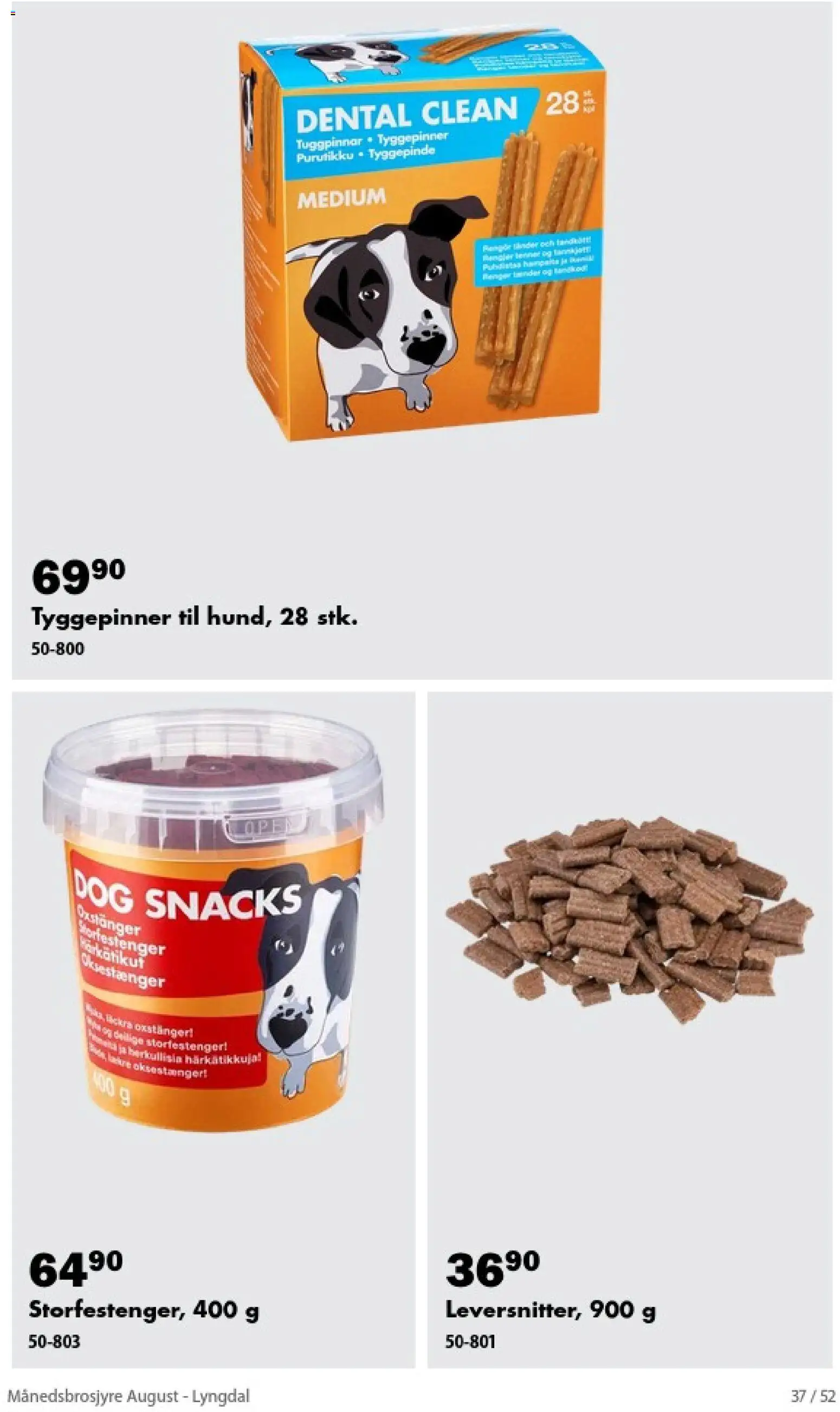 {H1} | Side: 37 | Produkter: Snacks