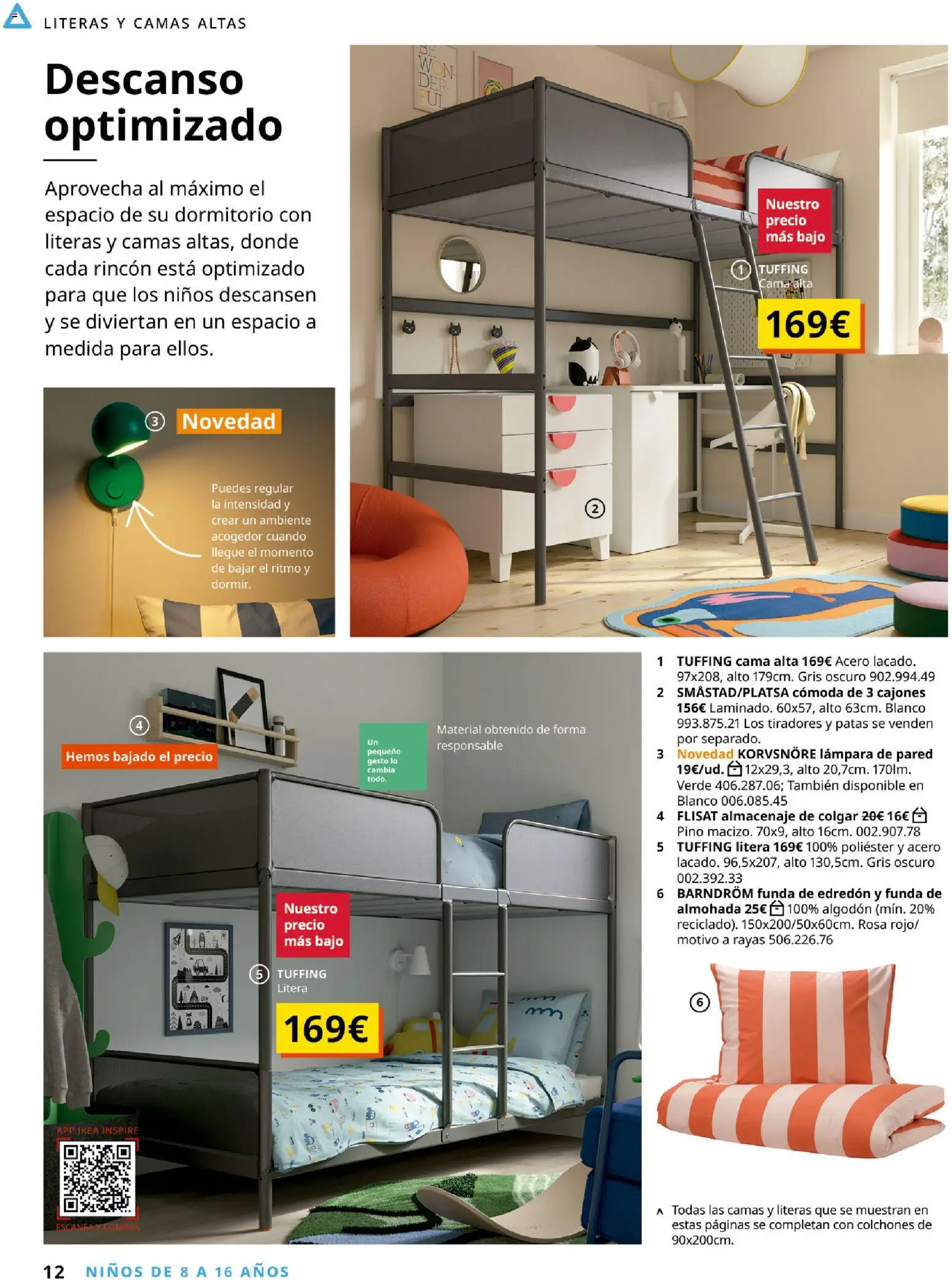 IKEA - Niños │ válido desde el 01/09/2026 | Página: 12 | Productos: Cómoda, Algodón, Cama, Almacenaje